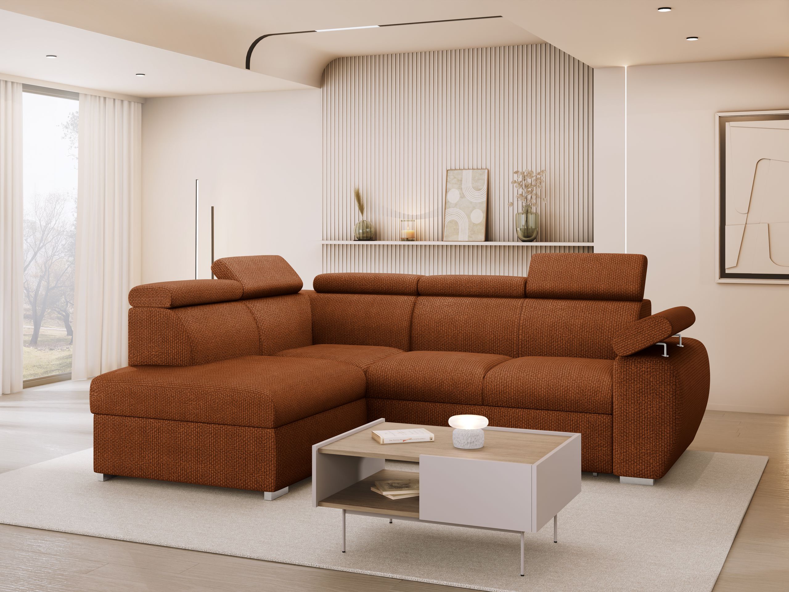 Corner sofa Columbus 161 (Flow 09)