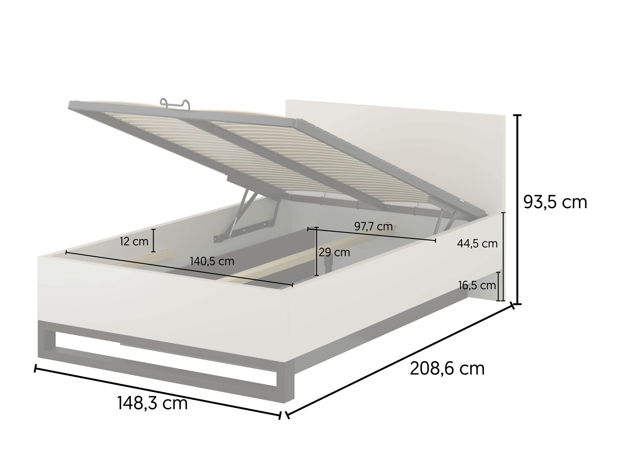 Bed Avicavu 118 (Wotan Oak + Black)