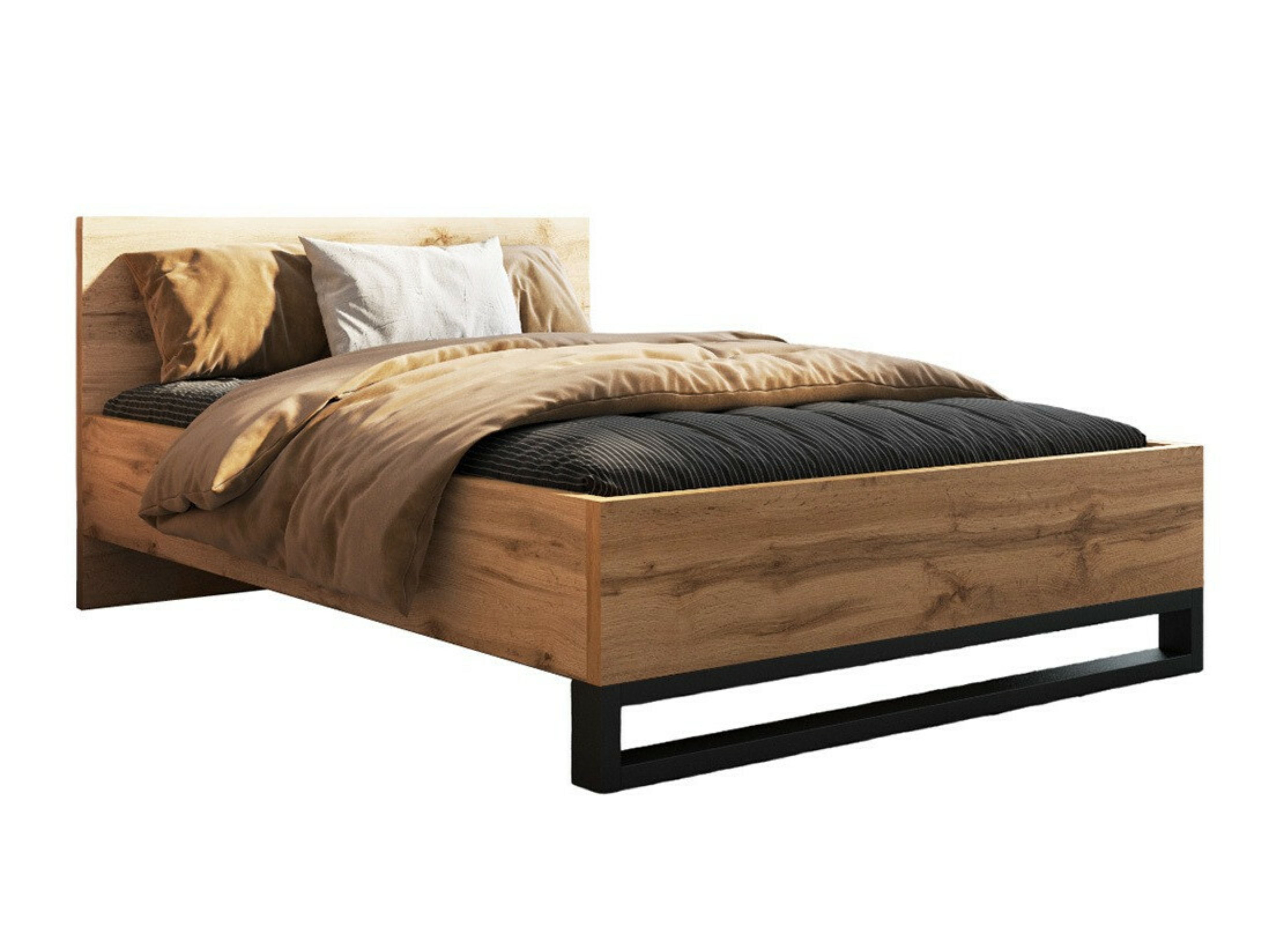 Bed Avicavu 118 (Wotan Oak + Black)