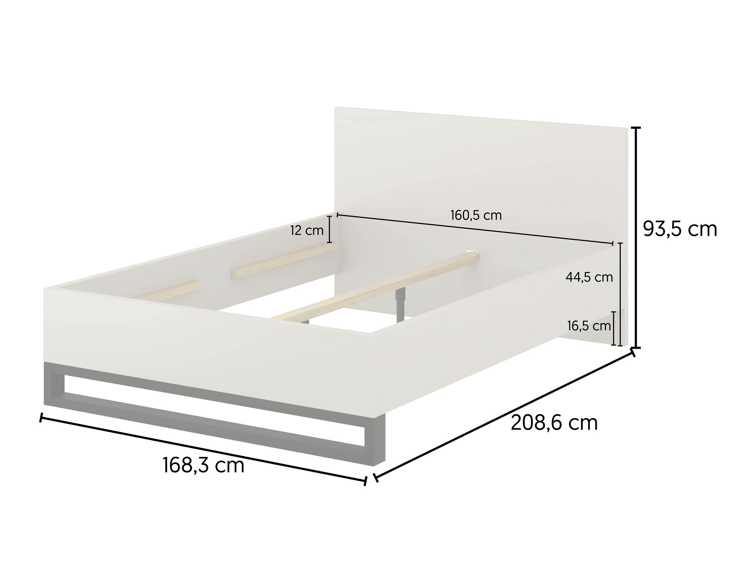 Bed Avicavu 118 (Wotan Oak + Black)