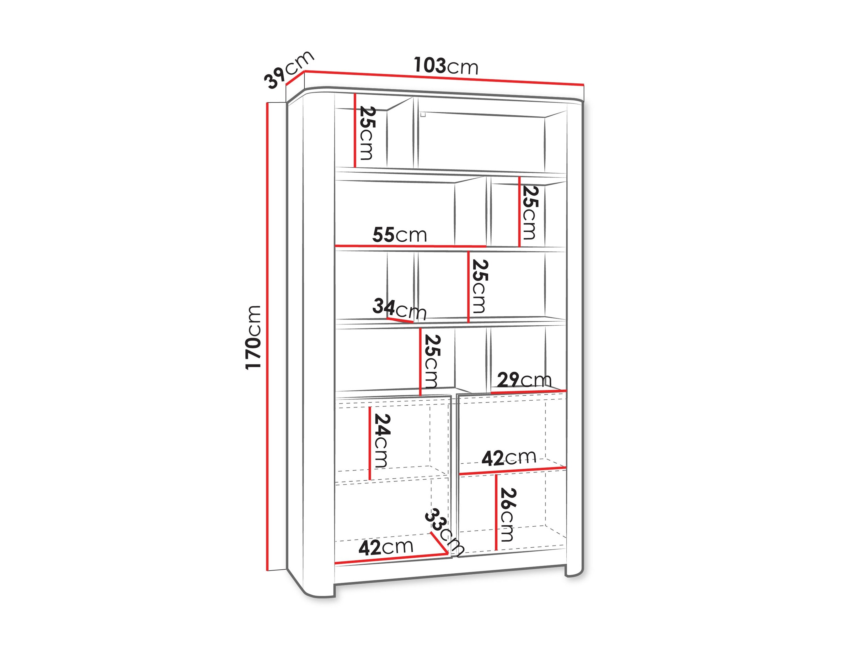 Bookcase Figal