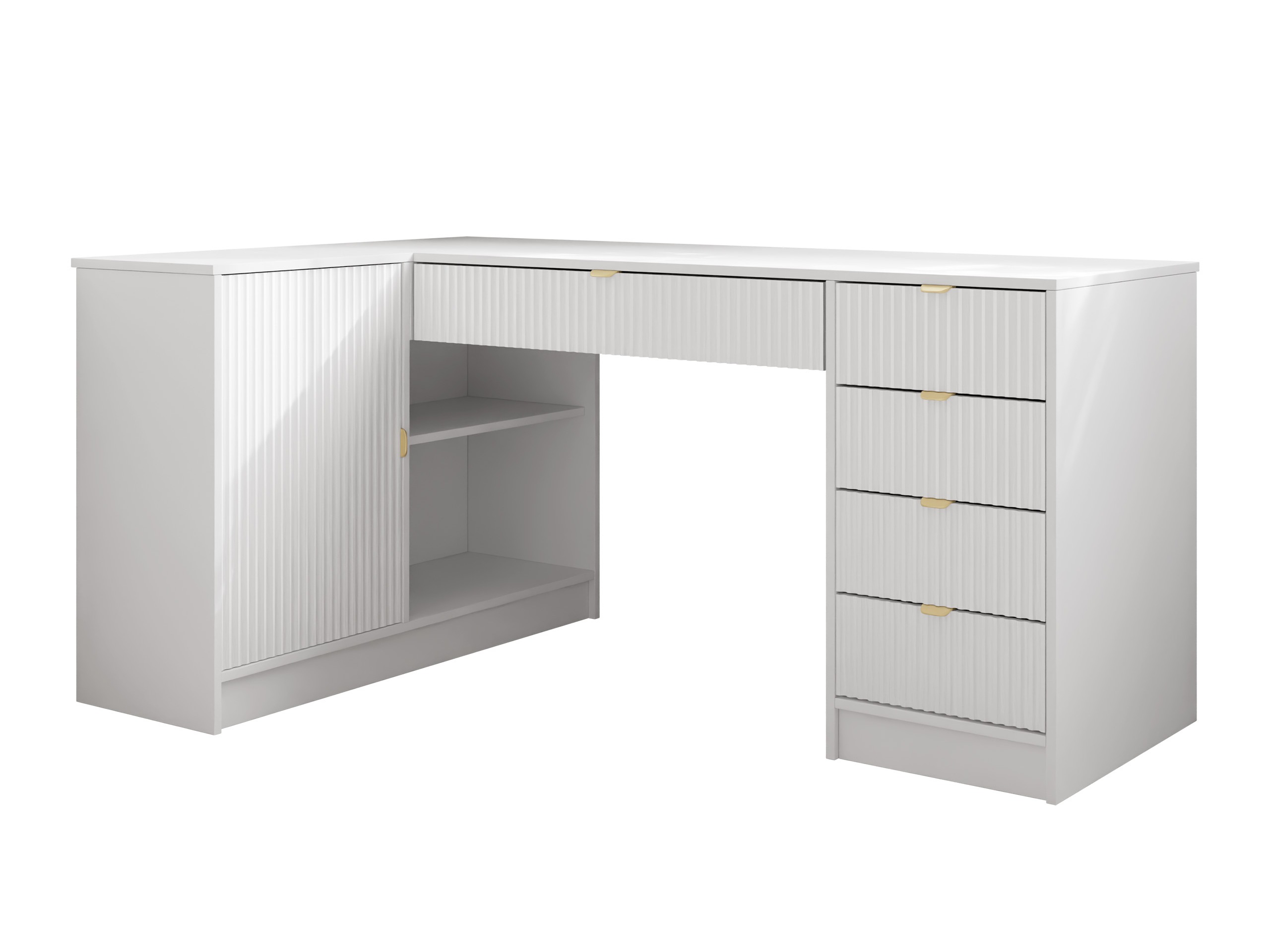Corner desk Comfivo Papilio II (White)