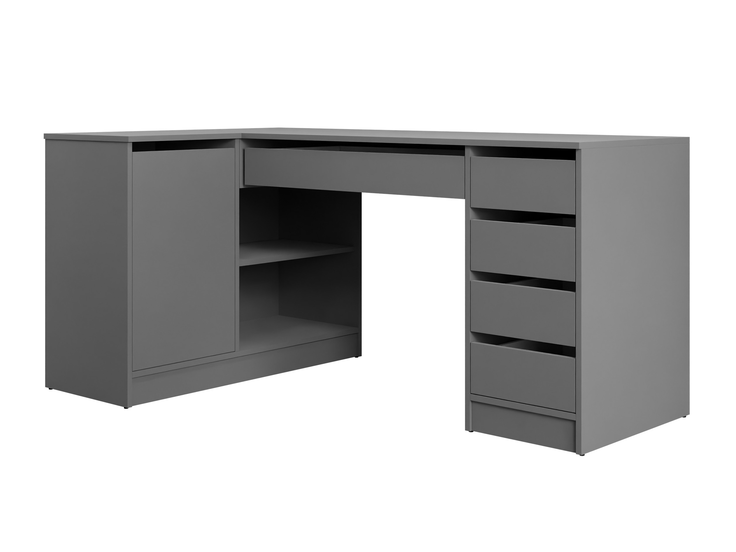 Corner desk Comfivo Terros III (Anthracite)