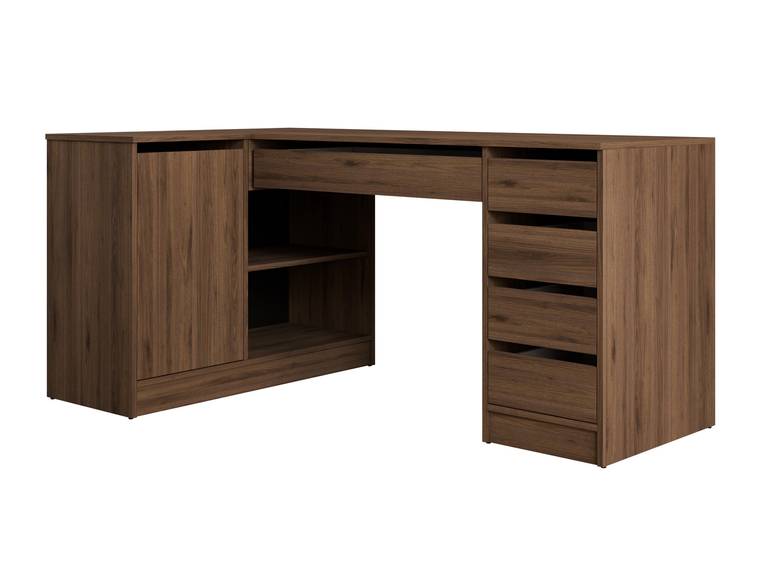 Corner desk Comfivo Terros III (Walnut)