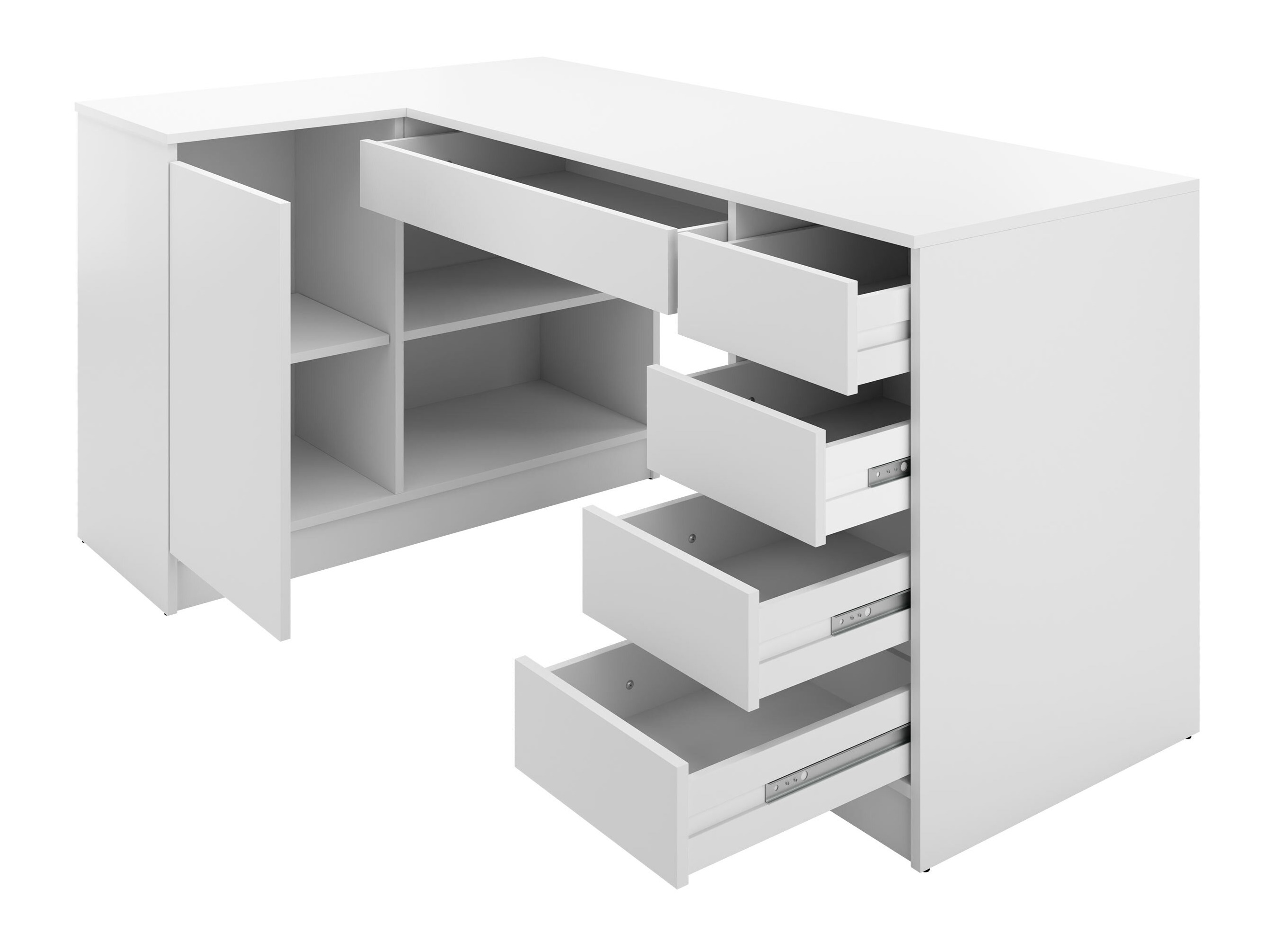 Corner desk Comfivo Terros III (White)