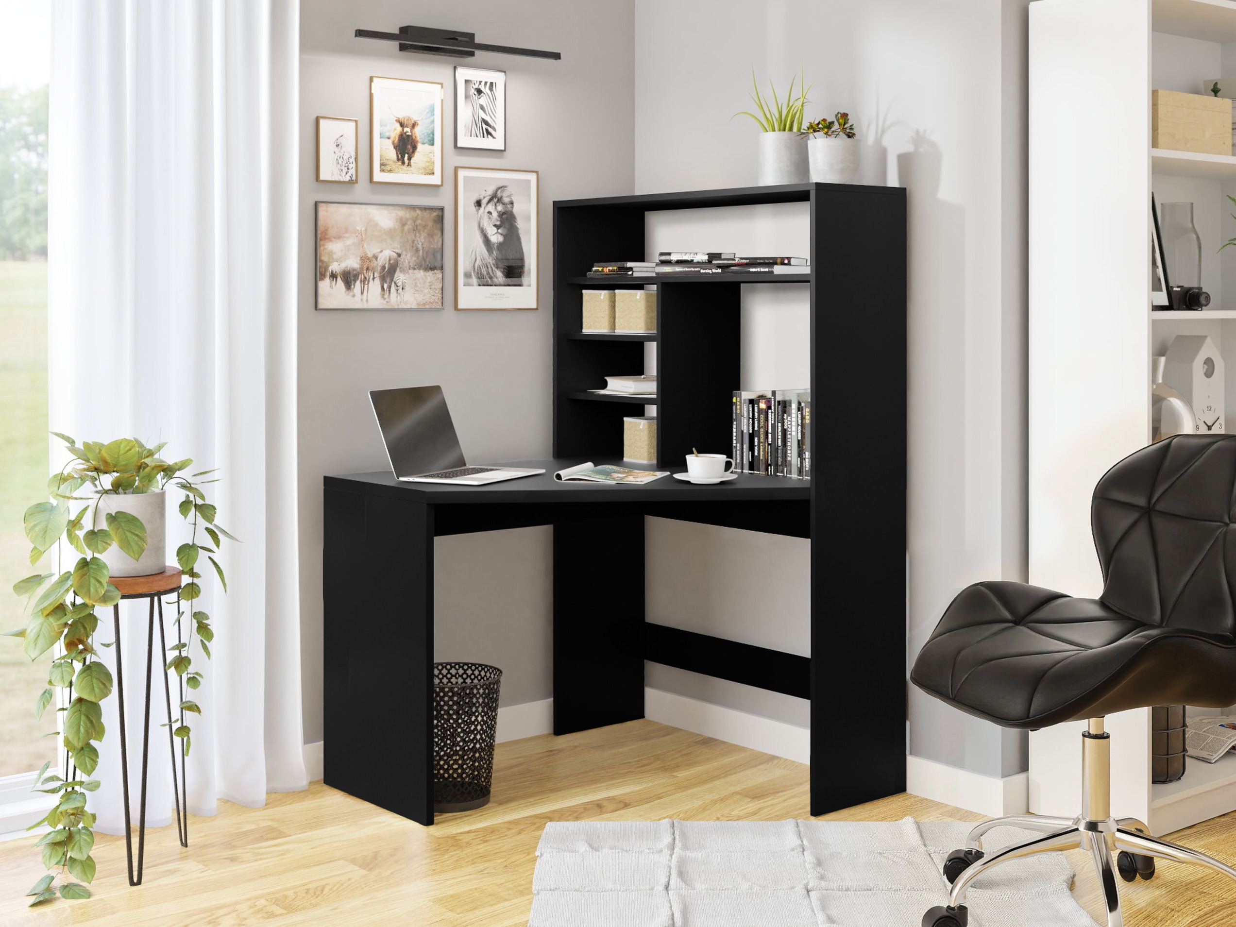 Corner desk Claral (Black)
