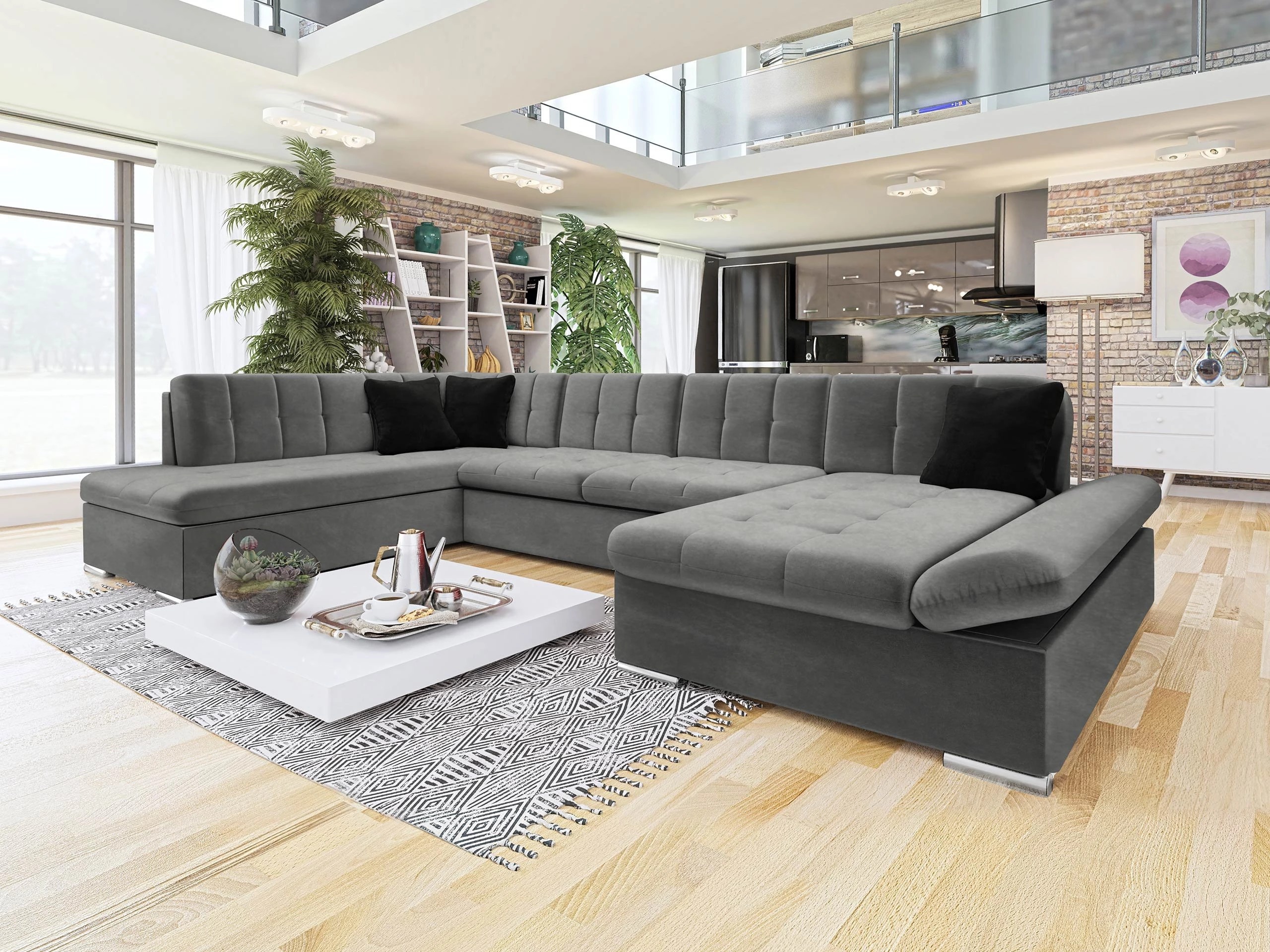 Corner sofa Comfivo Tilia I (Magic Velvet 2217 + Magic Velvet 2219)