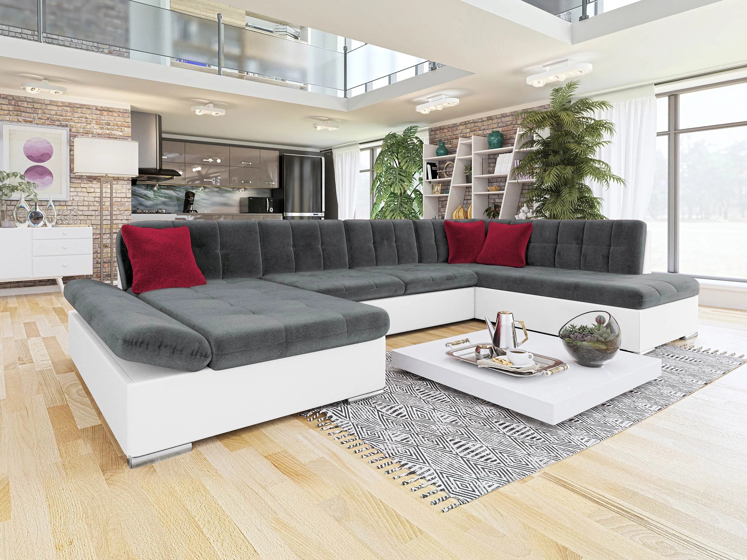 Corner sofa Comfivo Tilia I (Soft 017 + Kronos 22 + Kronos 02)