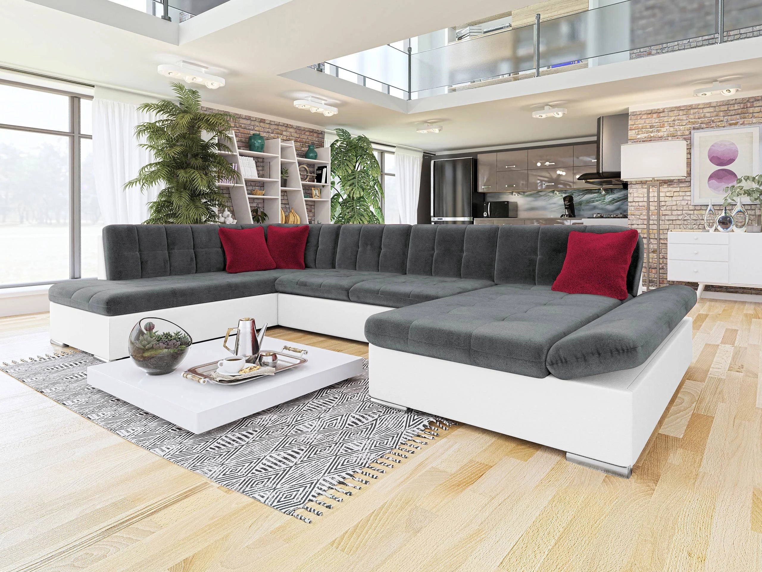 Corner sofa Comfivo Tilia I (Soft 017 + Kronos 22 + Kronos 02)