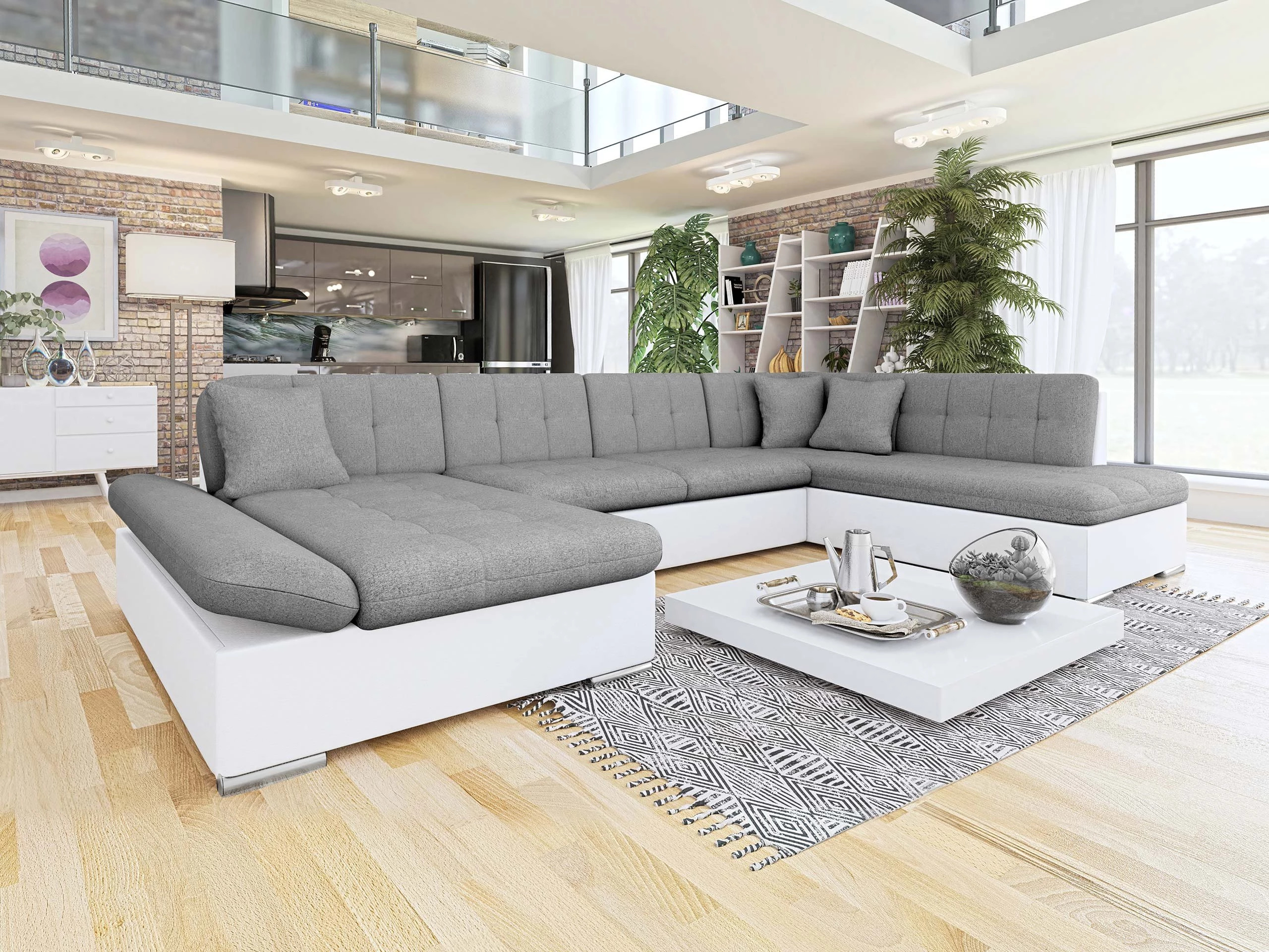 Corner sofa Comfivo Tilia I (Soft 017 + Soul 17)