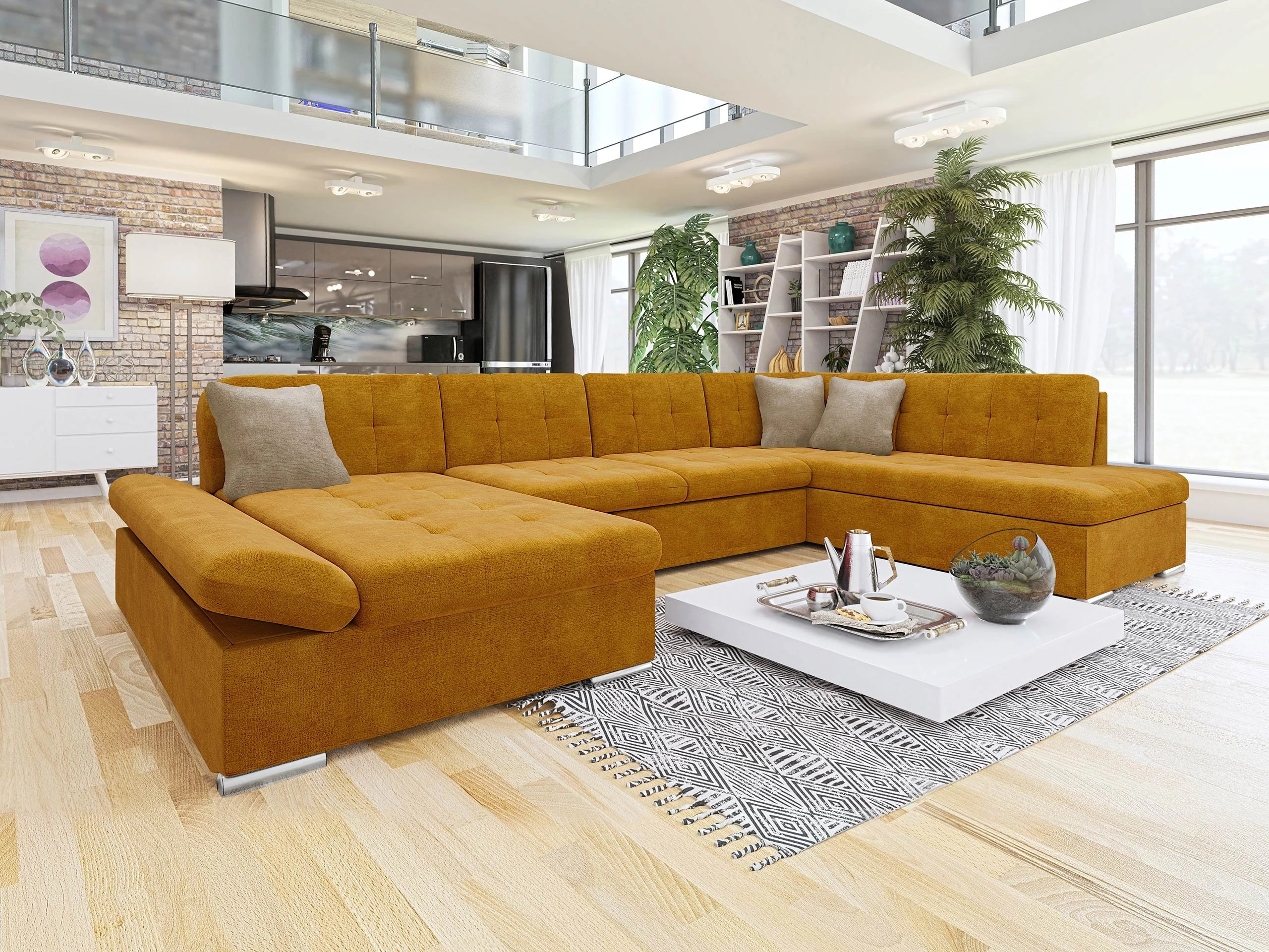 Corner sofa Comfivo Tilia I (Wave 05 + Wave 02)