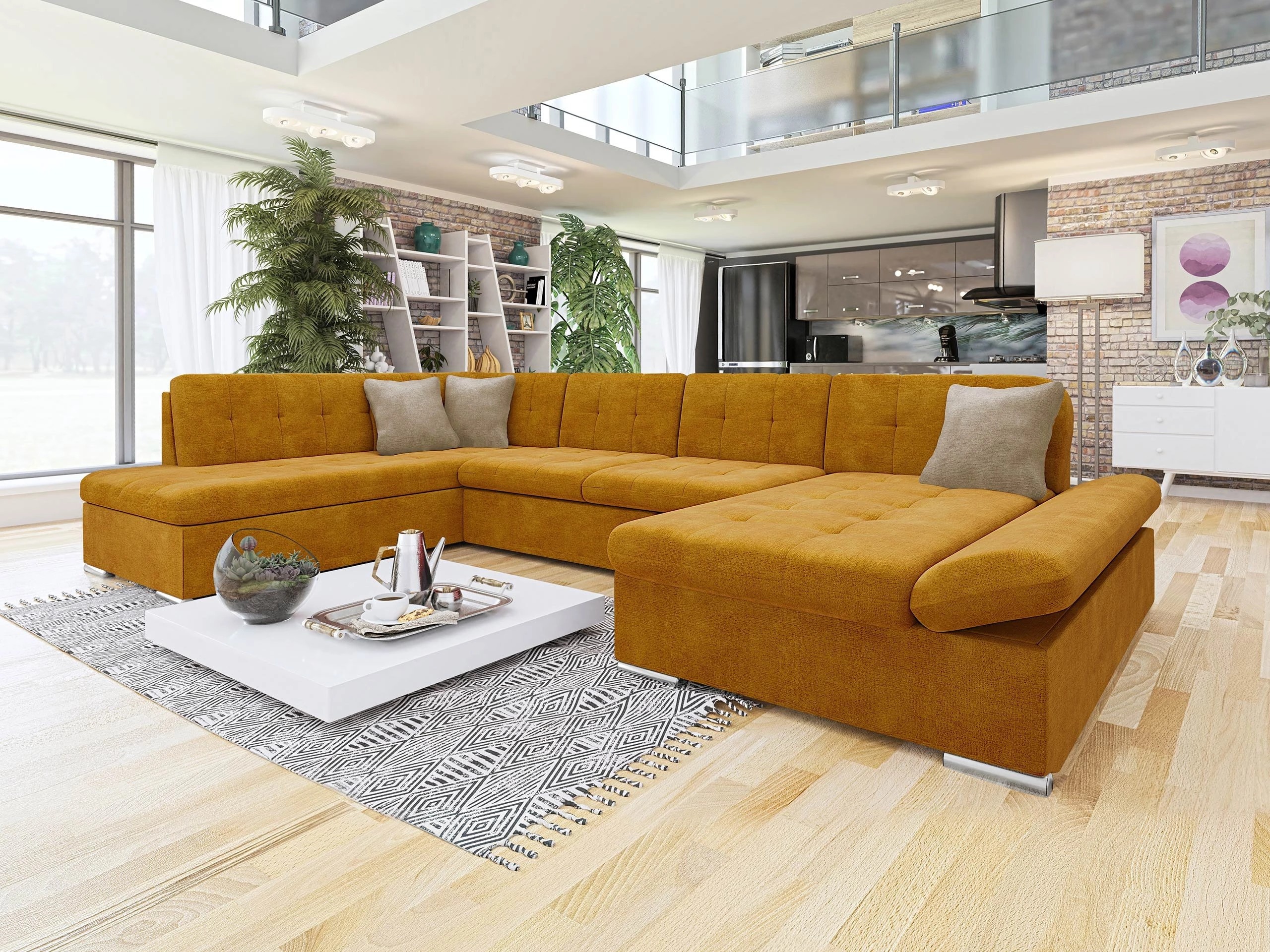 Corner sofa Comfivo Tilia I (Wave 05 + Wave 02)