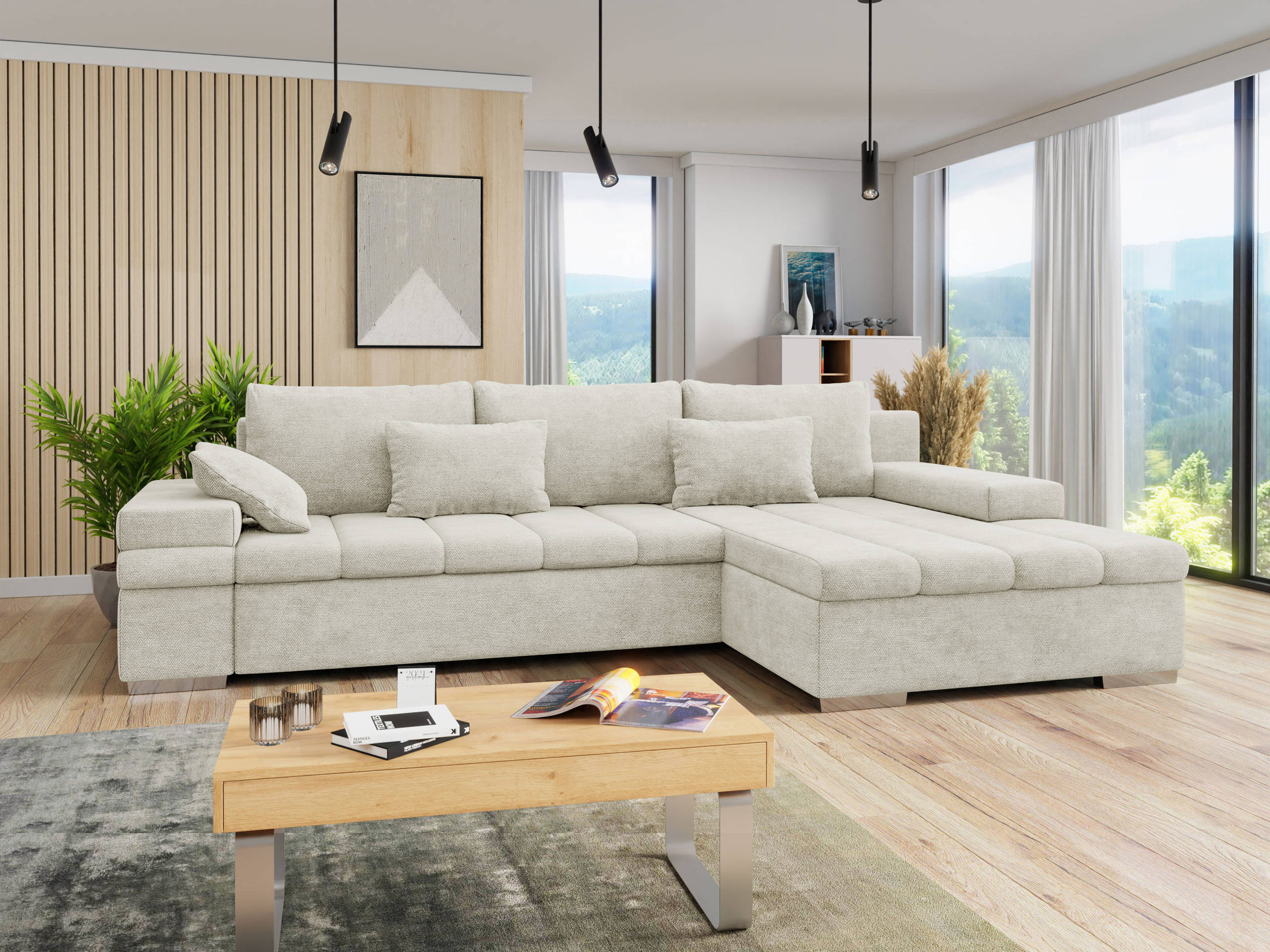 Corner sofa Comfivo Olivetum (Right)