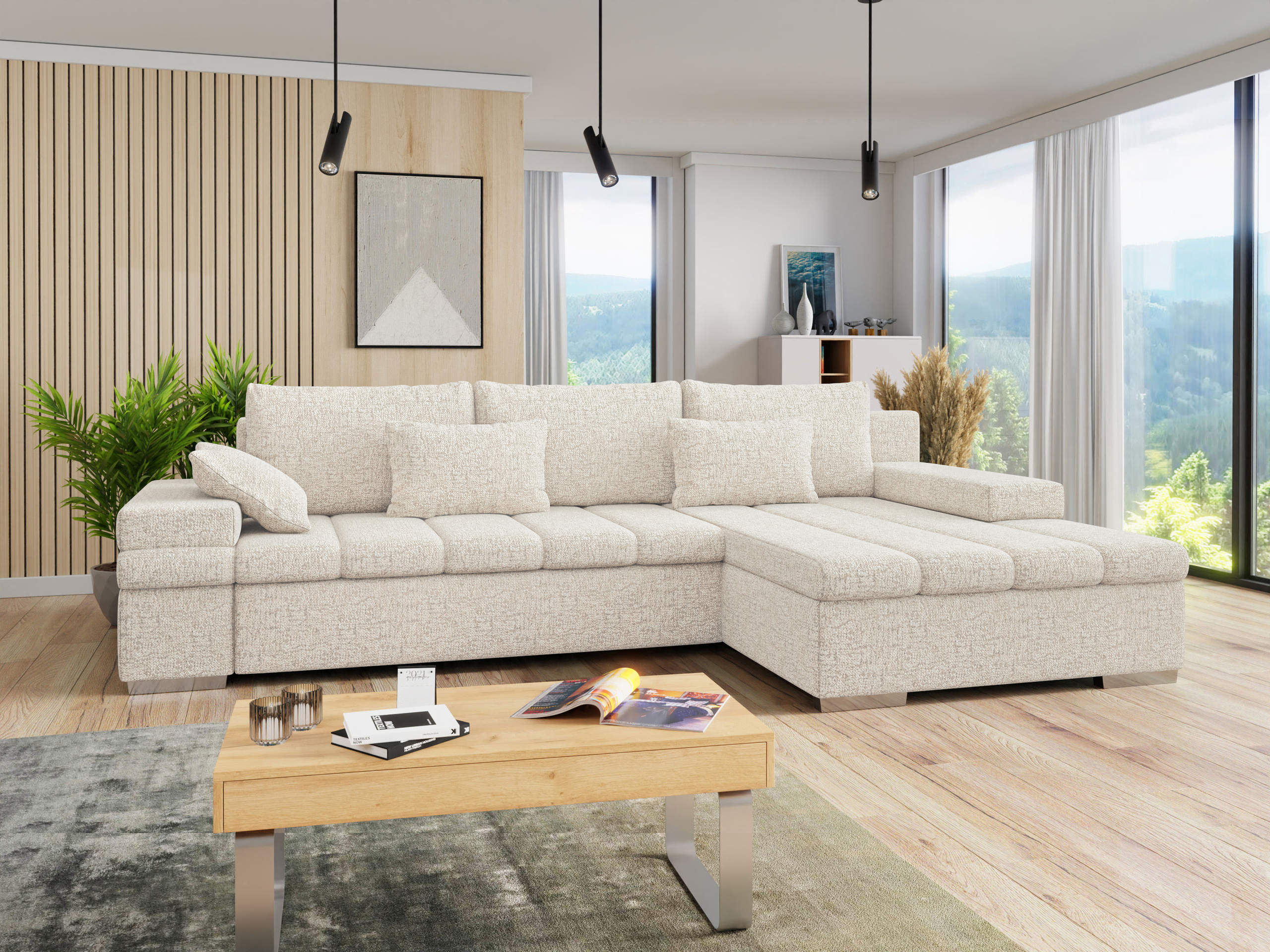 Corner sofa Comfivo Olivetum (Right)