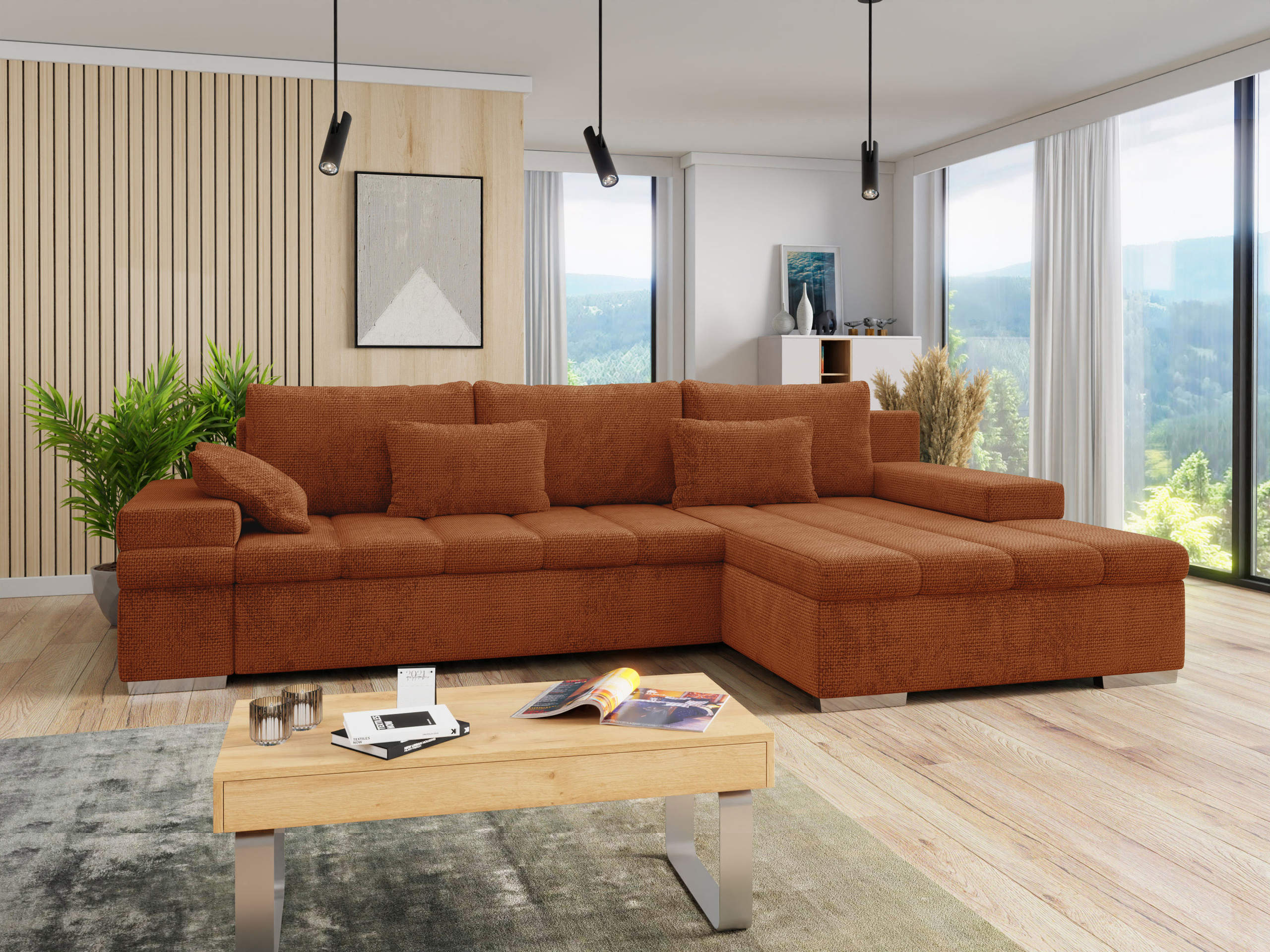 Corner sofa Comfivo Olivetum (Right)