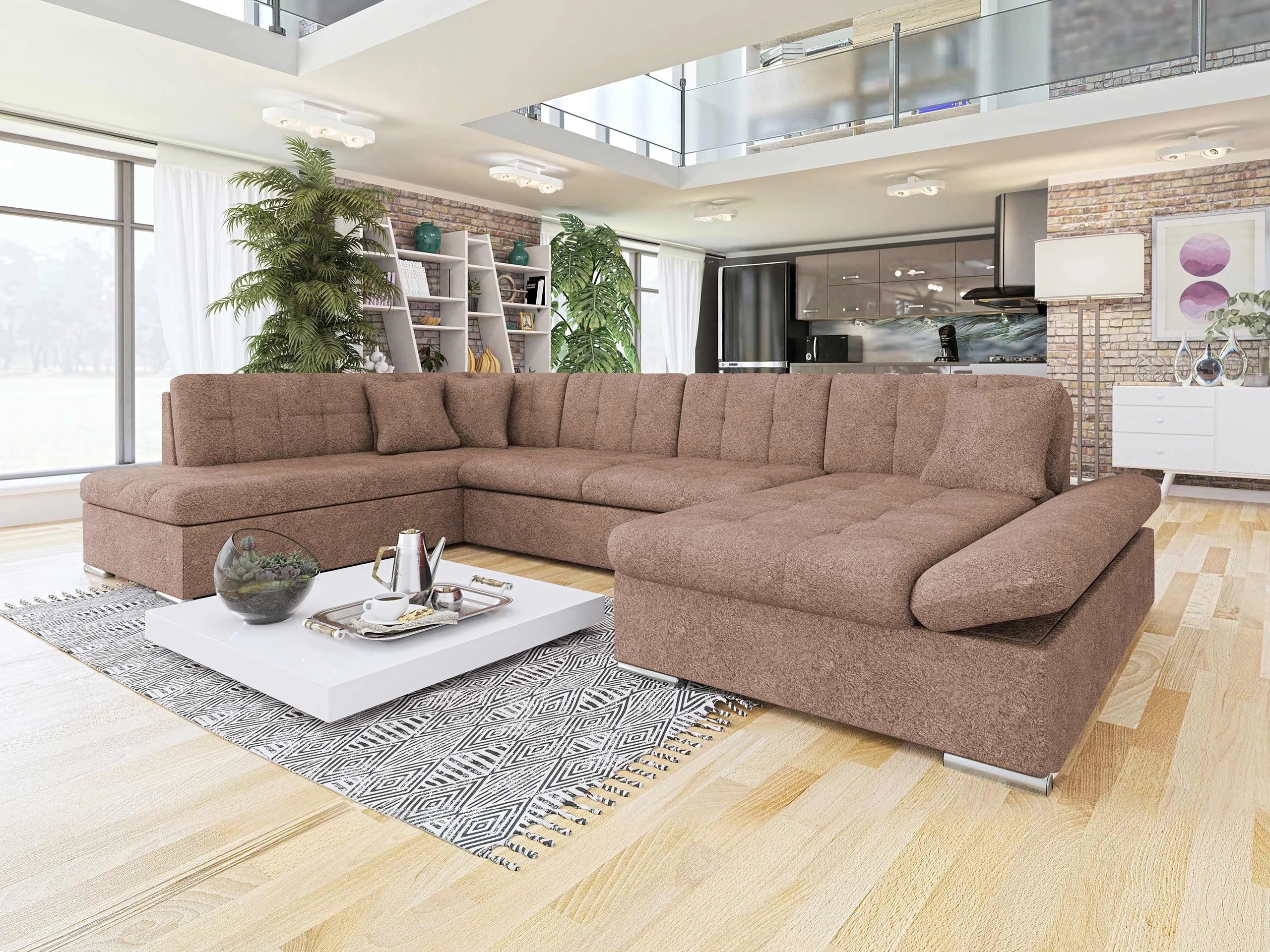 Corner sofa Comfivo Tilia I (Coral 45)