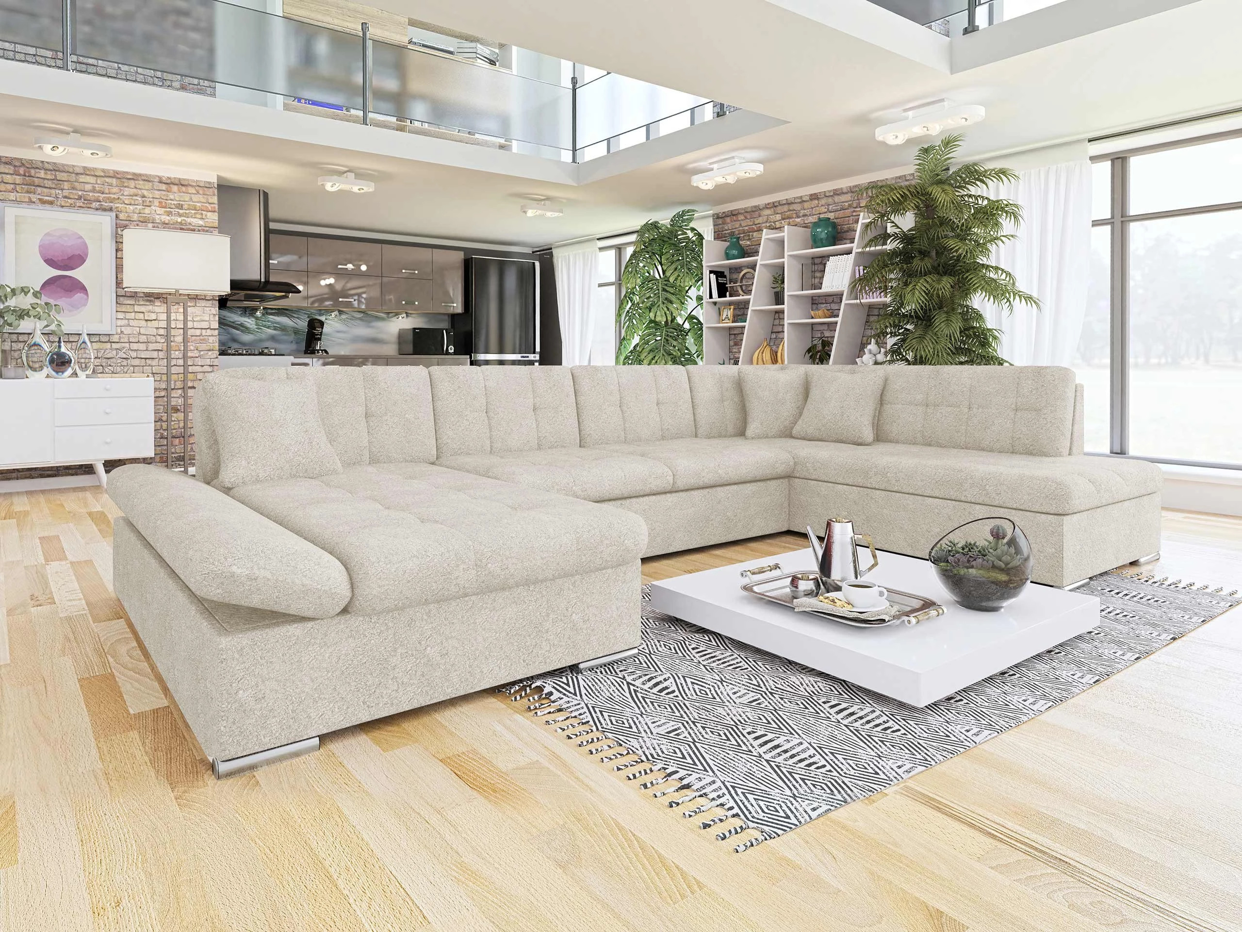 Corner sofa Comfivo Tilia I (Coral 65)