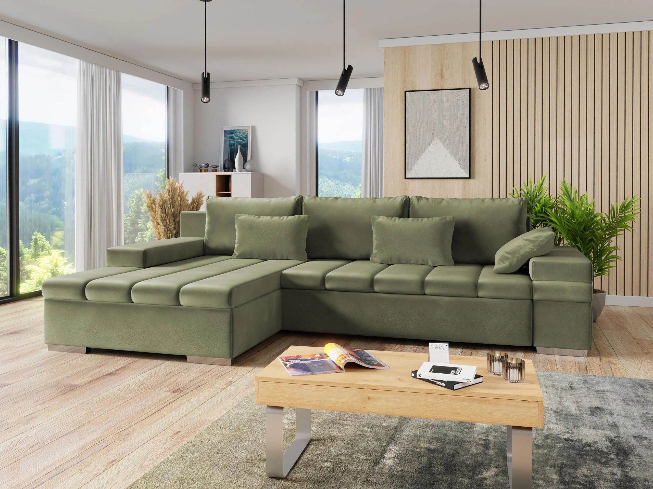 Corner sofa Comfivo Olivetum (Left)