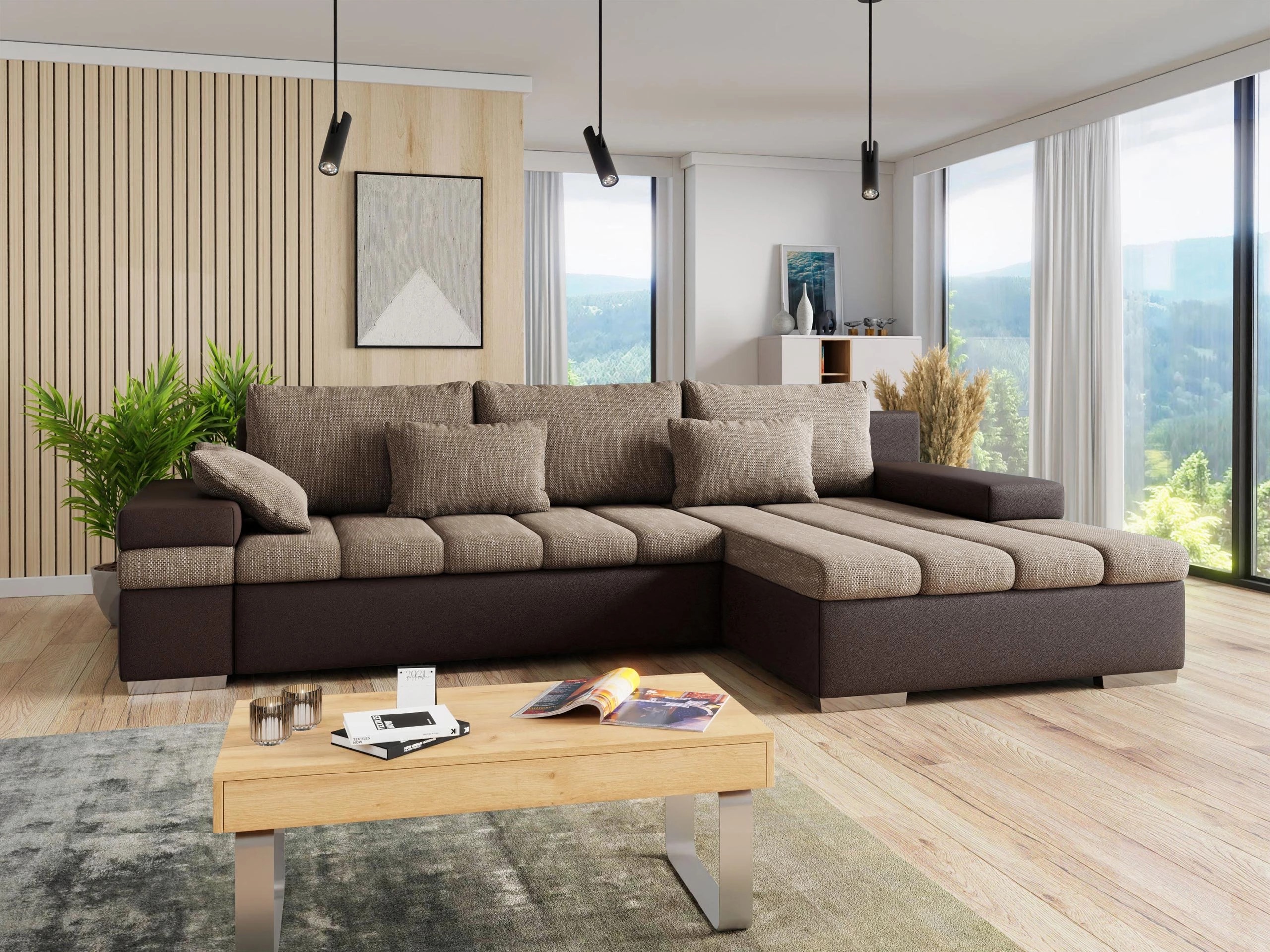 Corner sofa Comfivo Olivetum (Right)