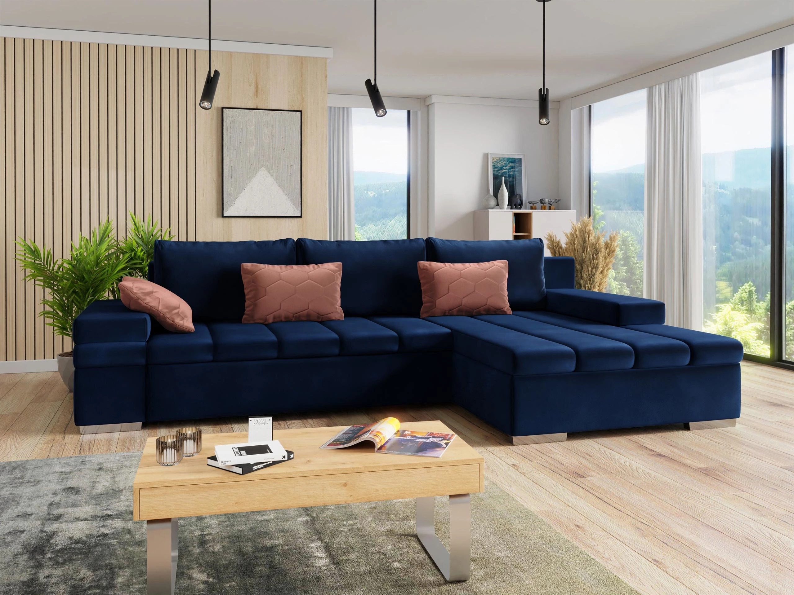 Corner sofa Comfivo Olivetum (Right)