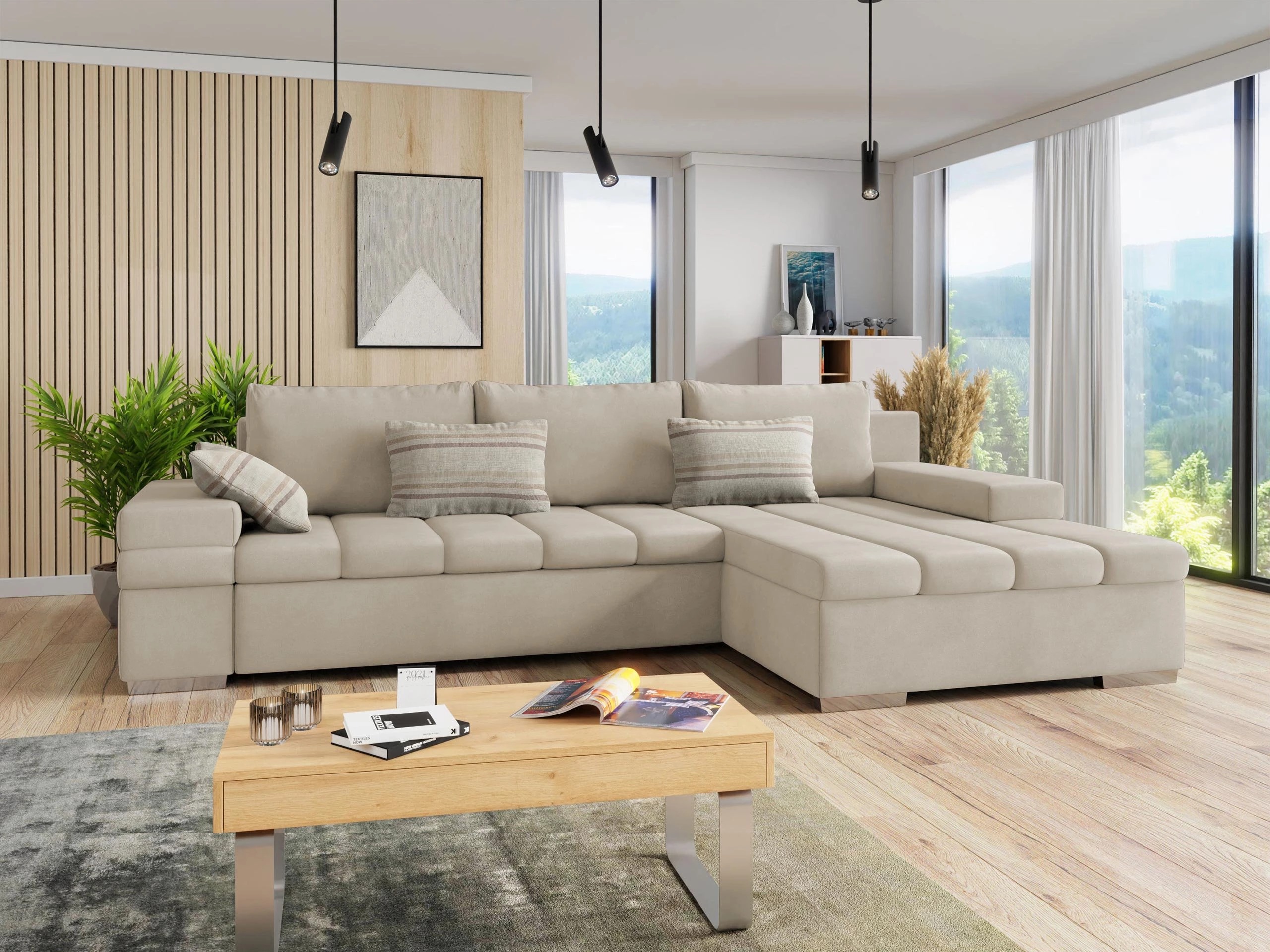 Corner sofa Comfivo Olivetum (Right)