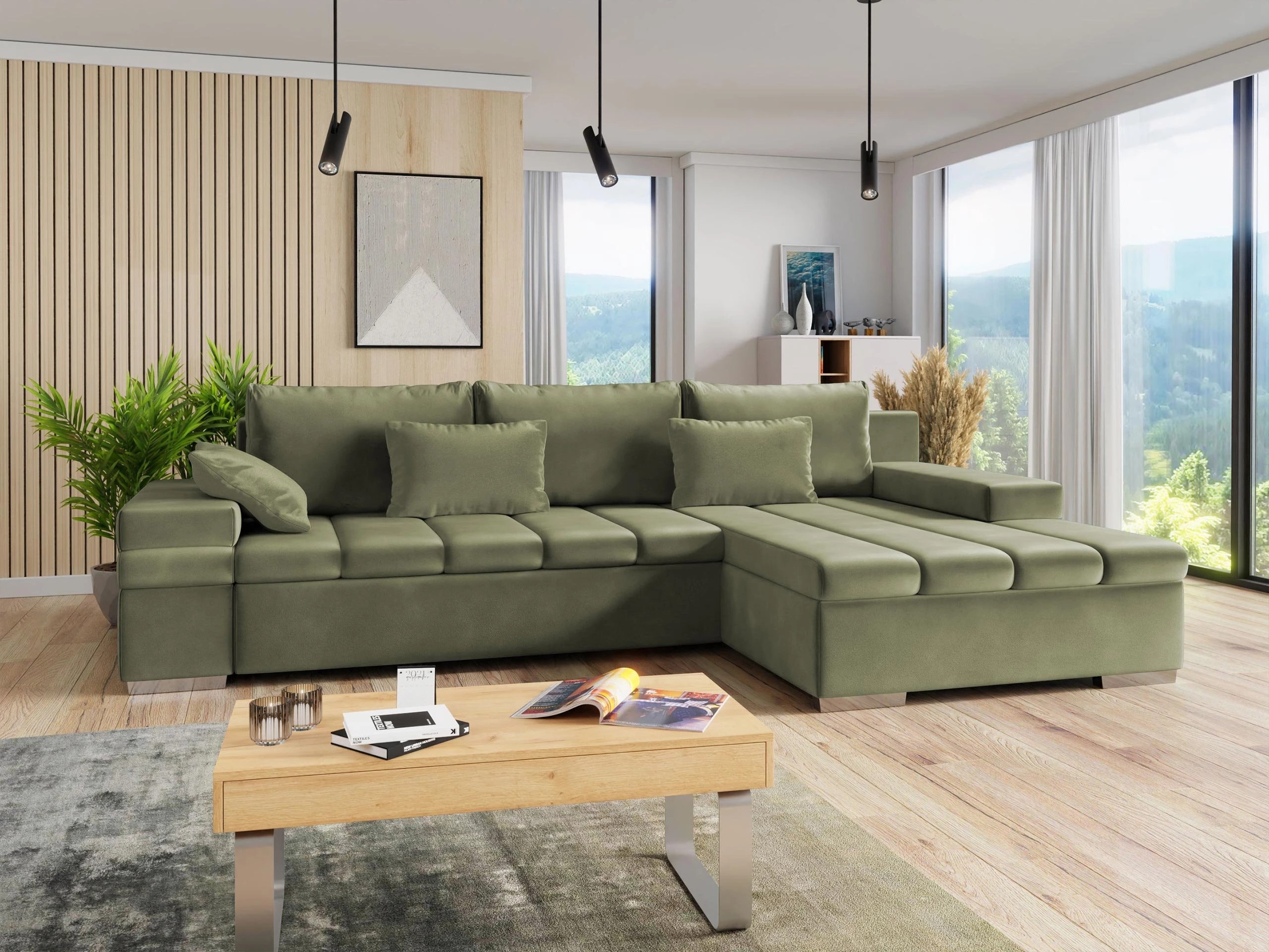 Corner sofa Comfivo Olivetum (Right)
