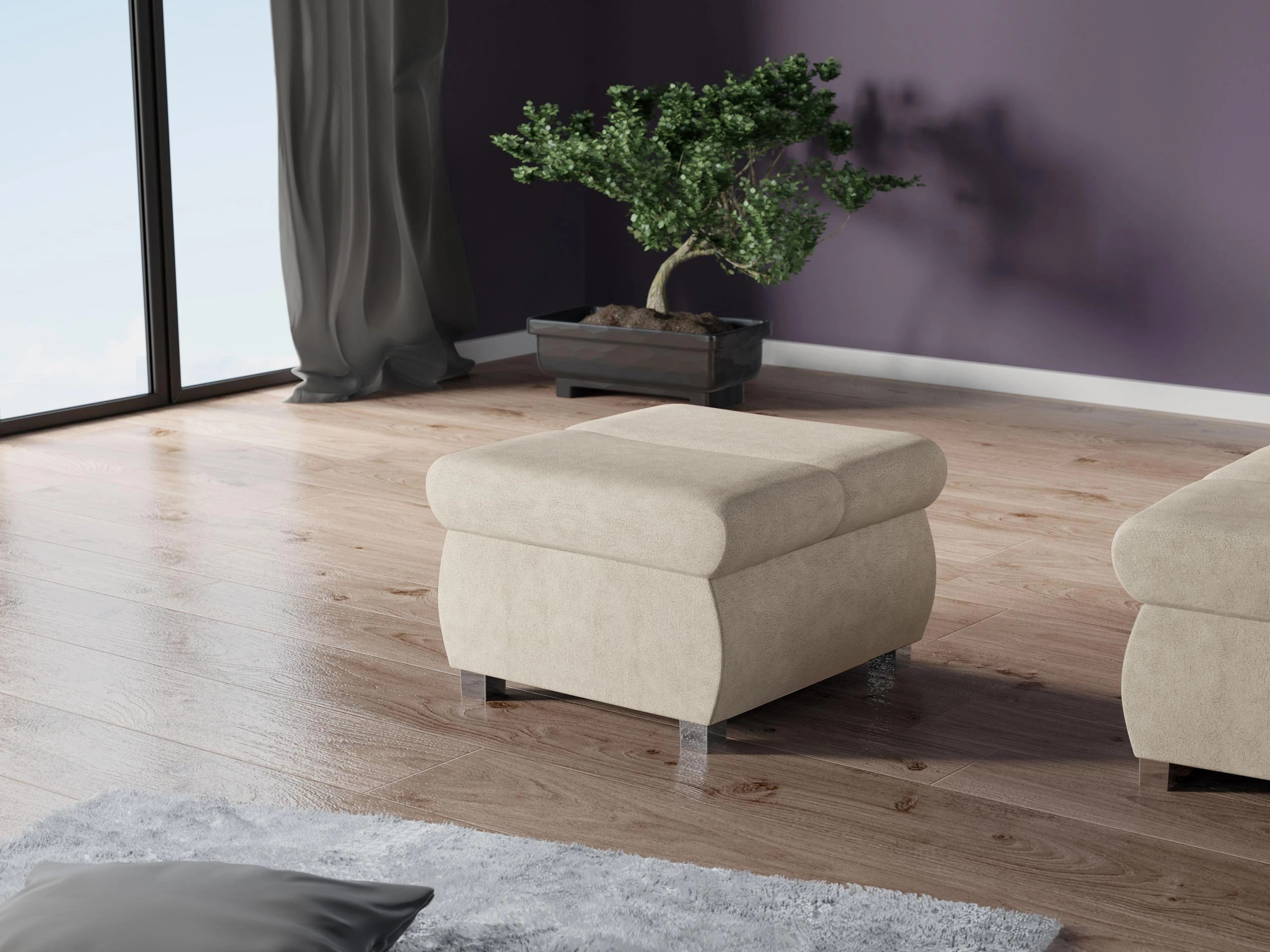 Ottoman Comfivo Olivetum (Uttario Velvet 2979)
