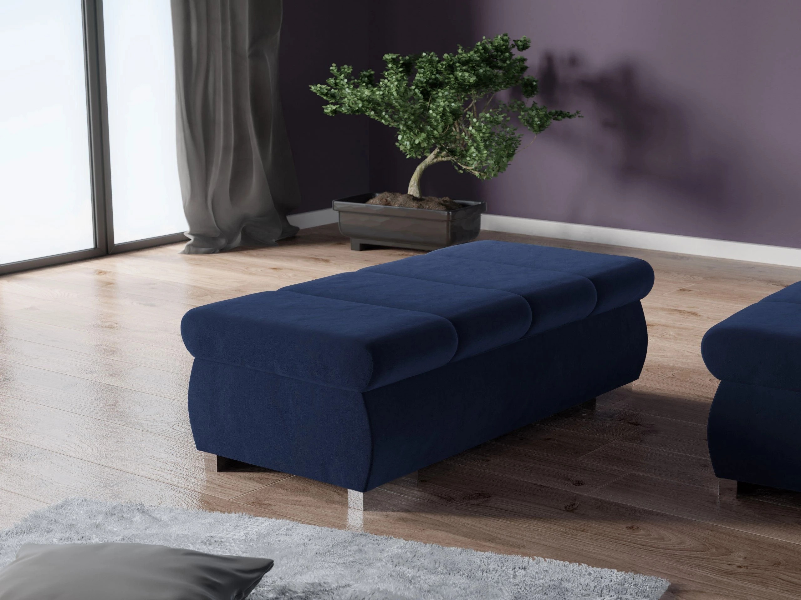Upholstered bench Comfivo Olivetum I (Magic Velvet 2216)
