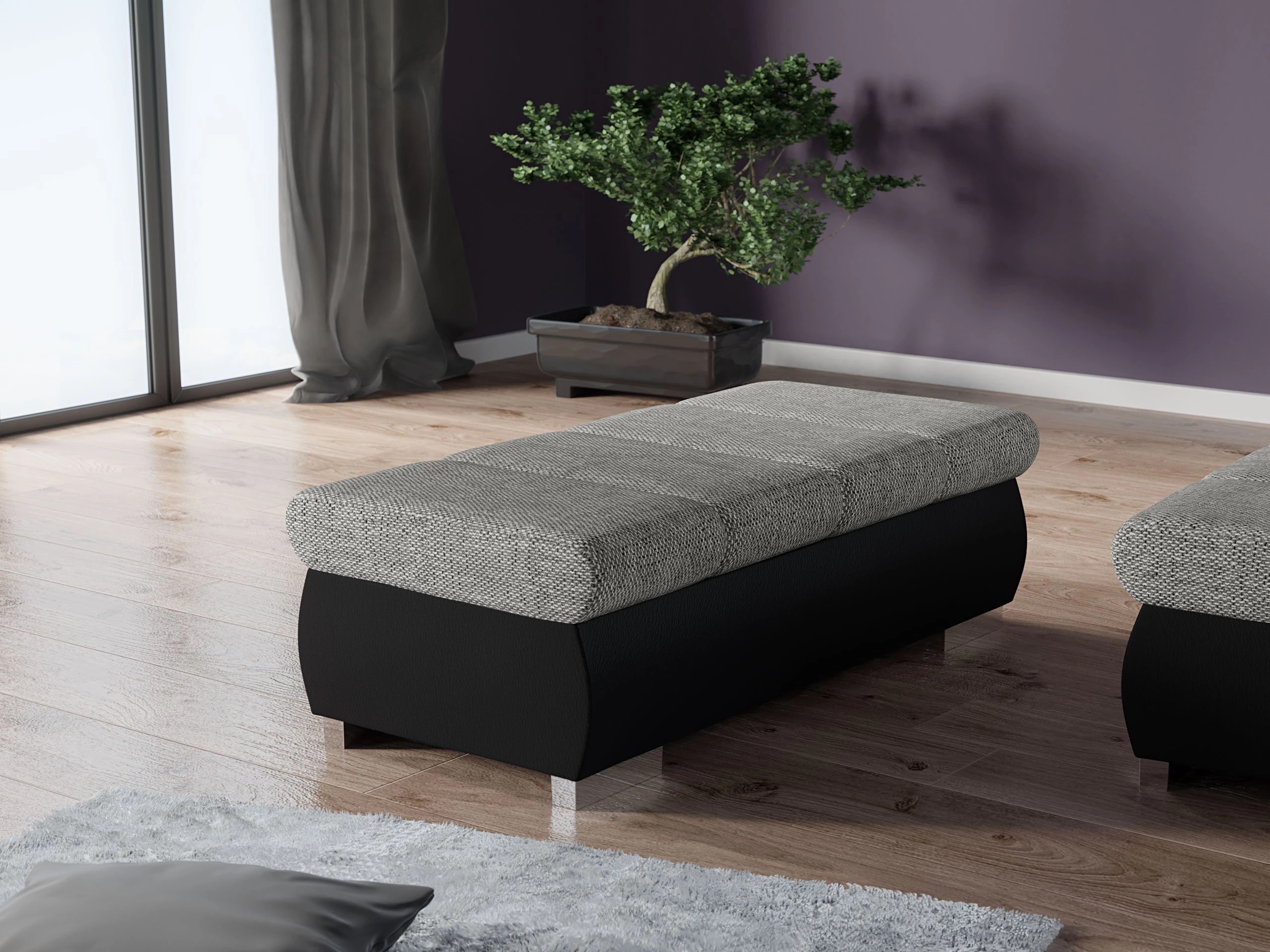 Upholstered bench Comfivo Olivetum I (Soft 011 + Lawa 05)
