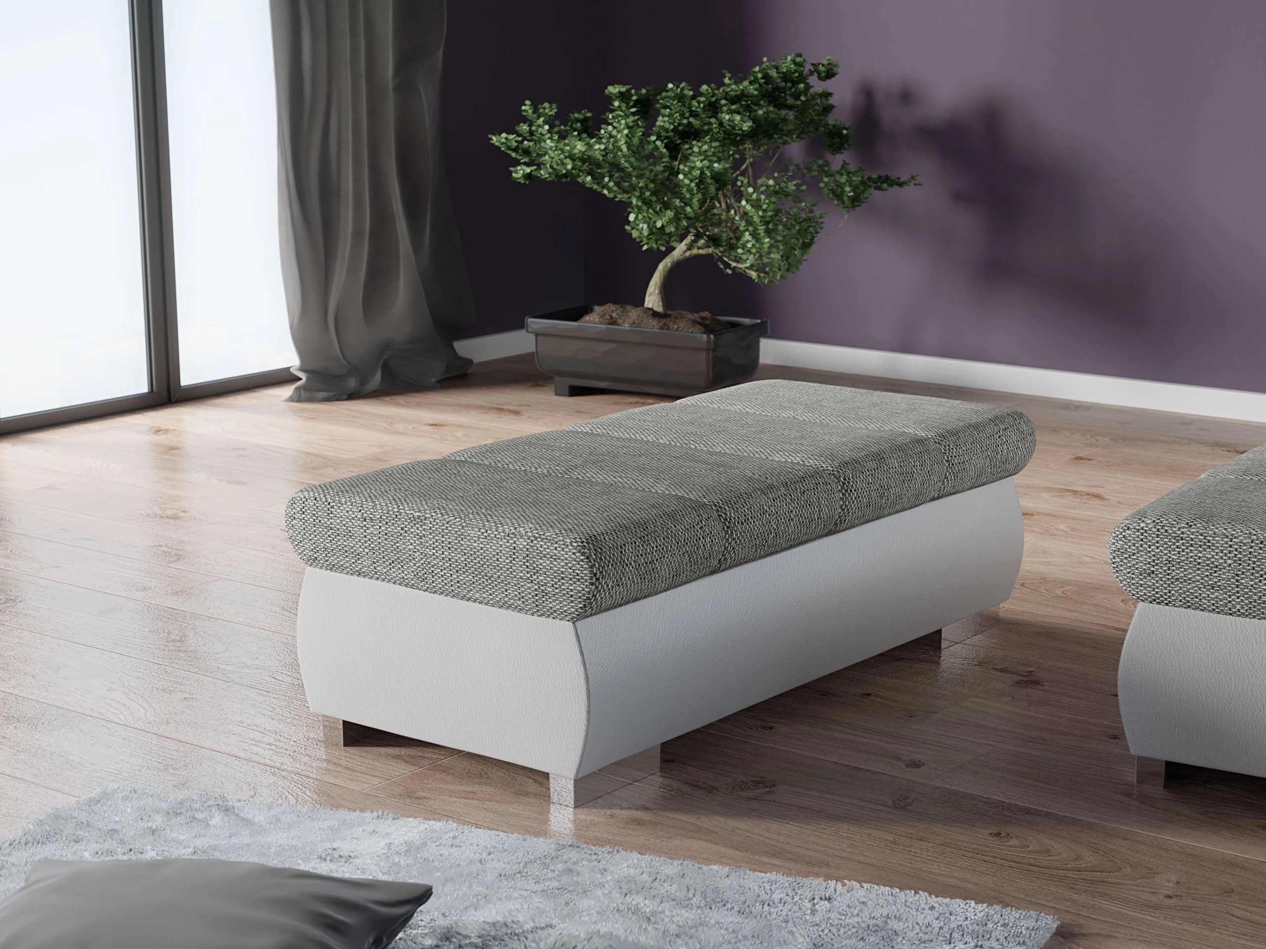 Upholstered bench Comfivo Olivetum I (Soft 017 + Lawa 05)