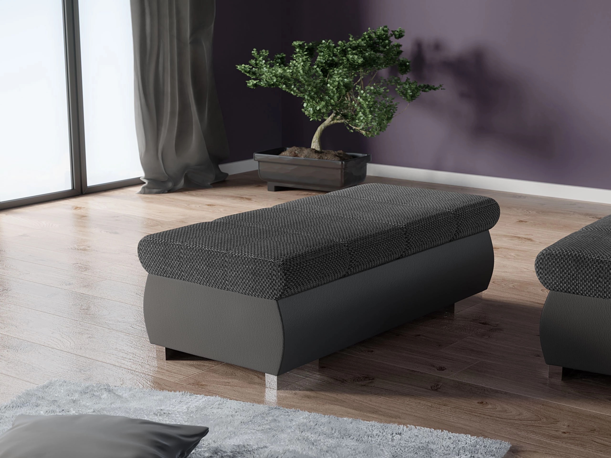 Upholstered bench Comfivo Olivetum I (Soft 029 + Majorka 03)