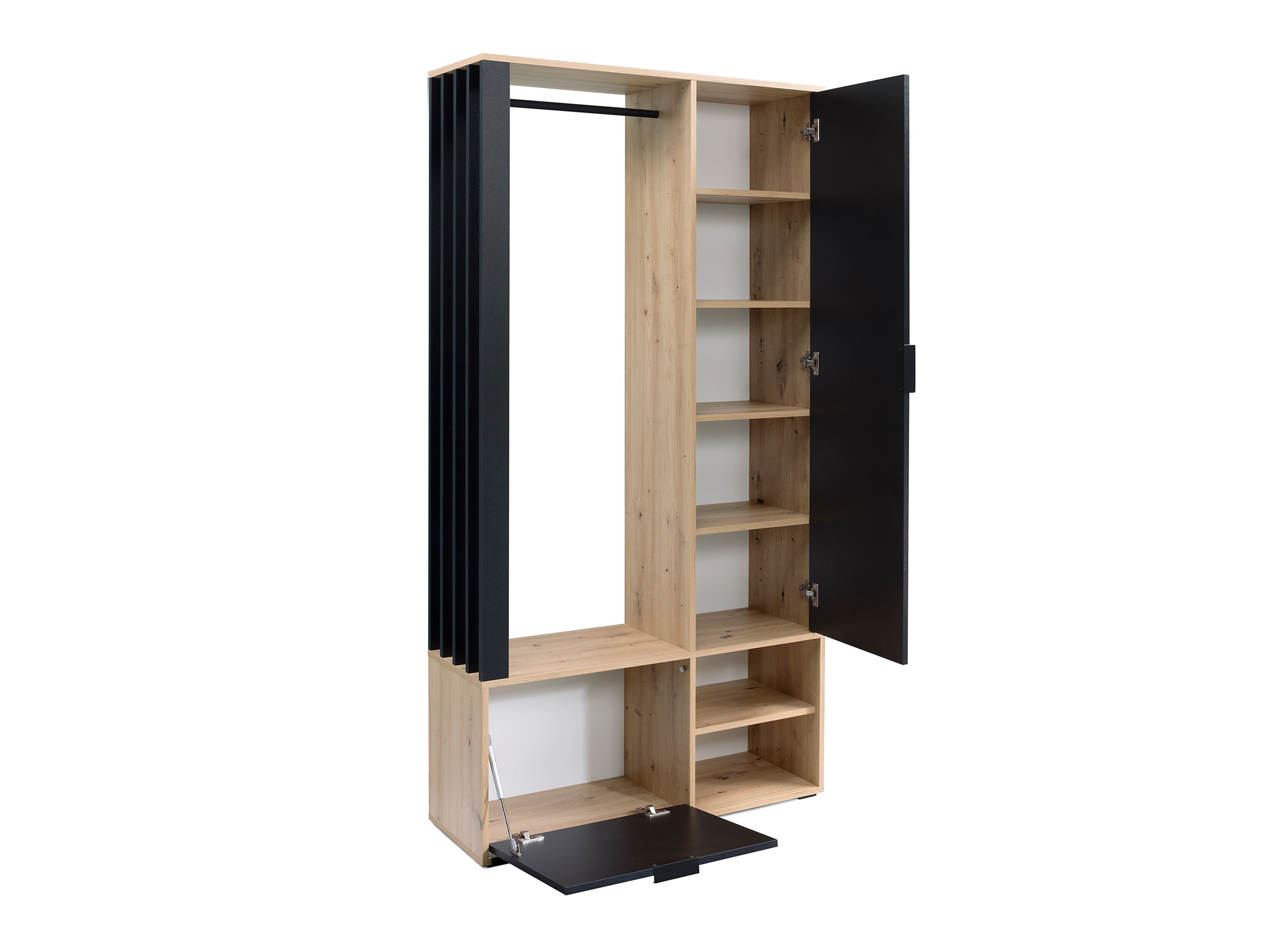 Hallway set Vinea (Walnut + Black)
