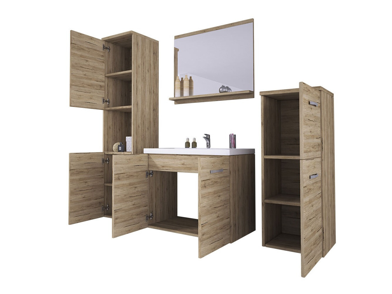 Bathroom set Sarasota 108 (Lefkas oak)