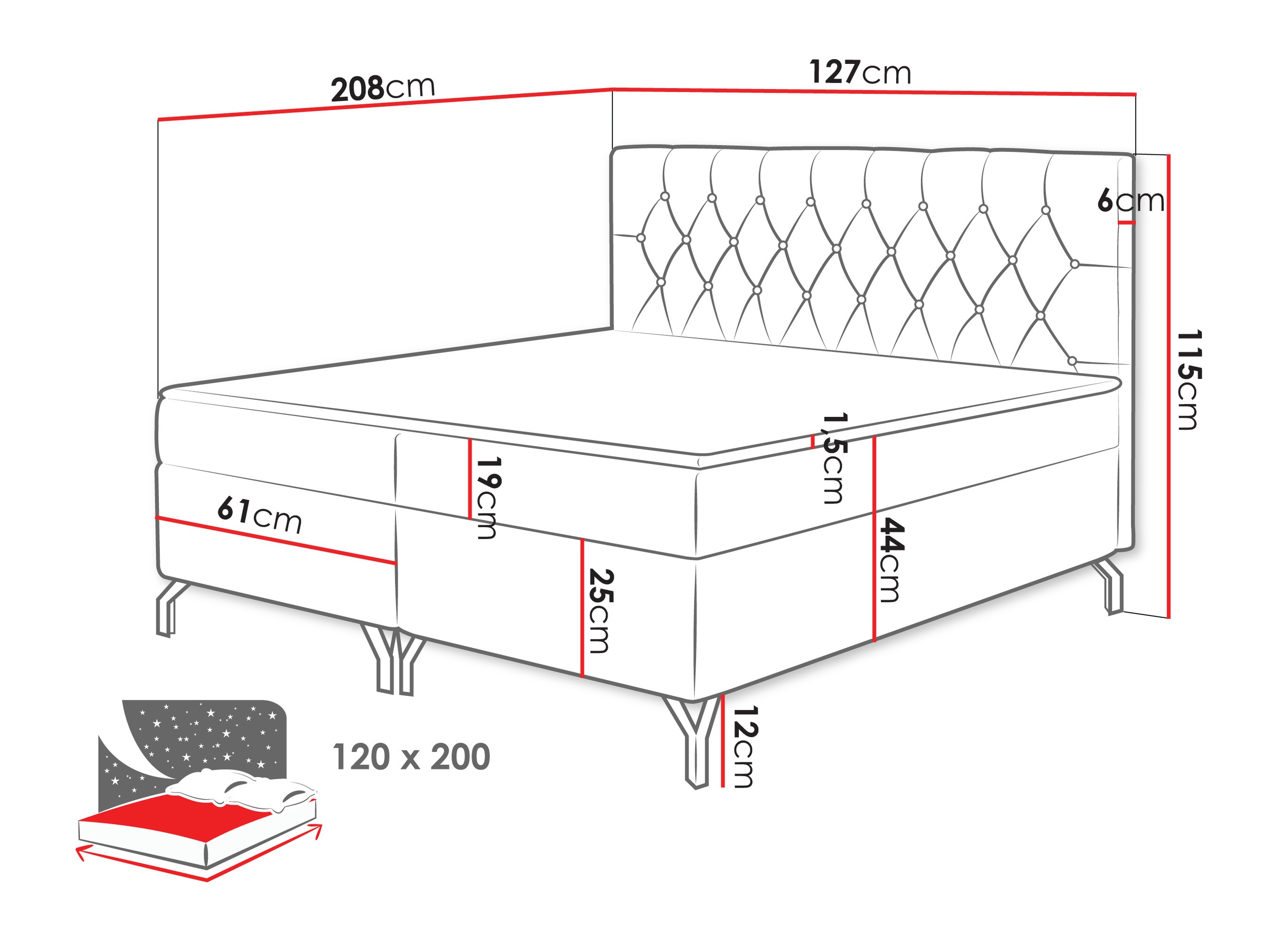 Continental bed Focus (Fresh 01)