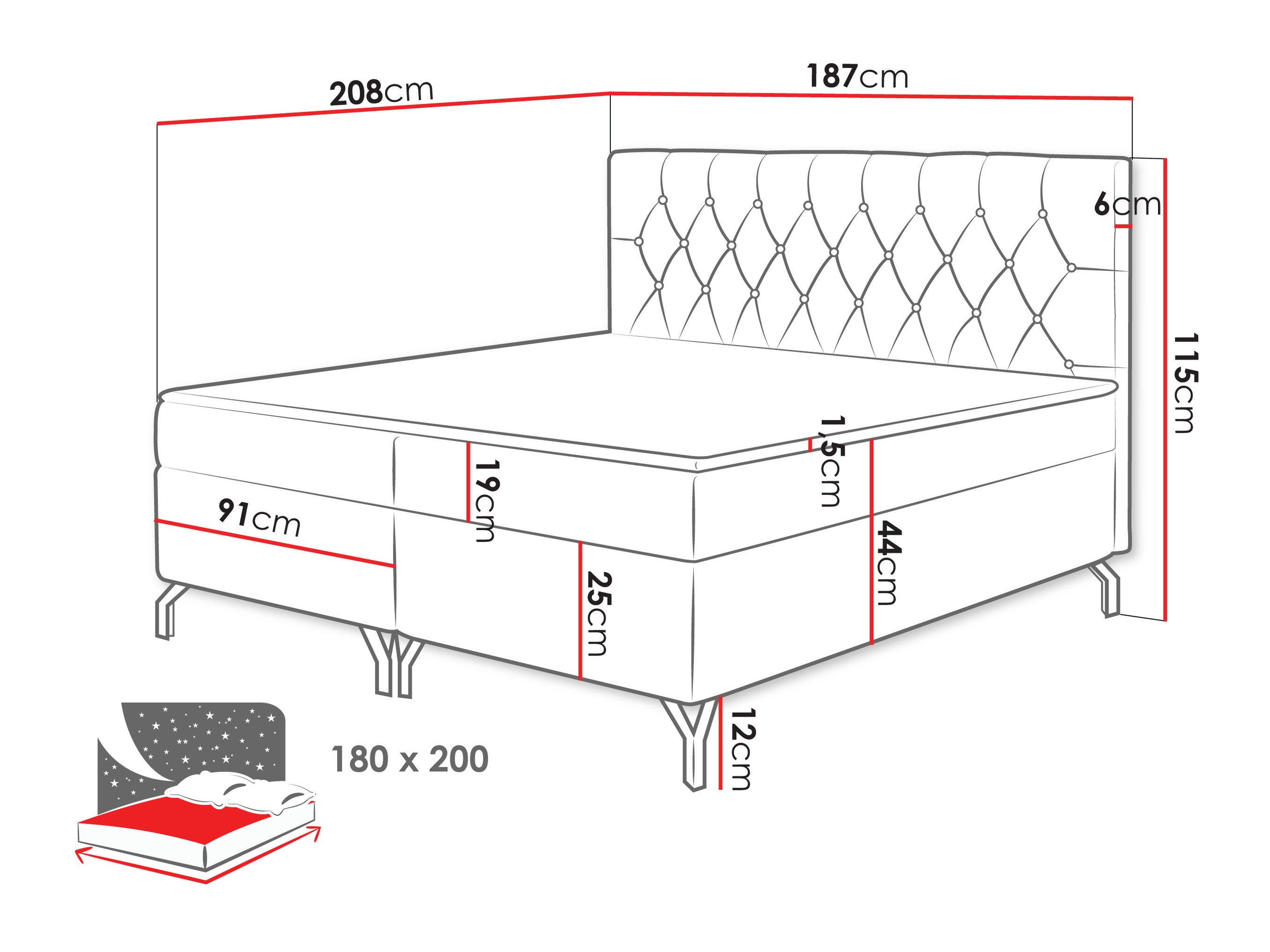 Continental bed Focus (Fresh 01)