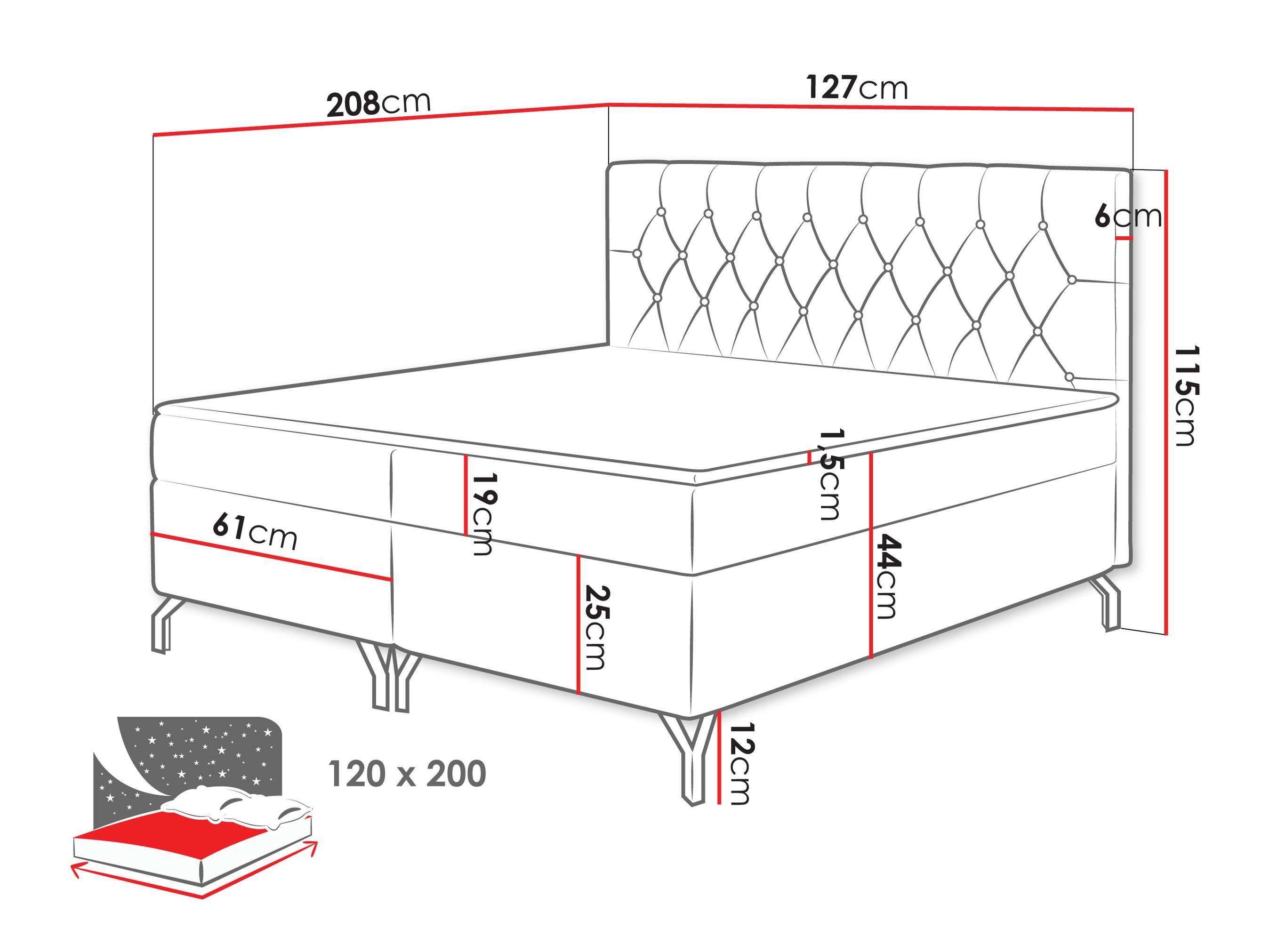 Continental bed Focus (Fresh 09)