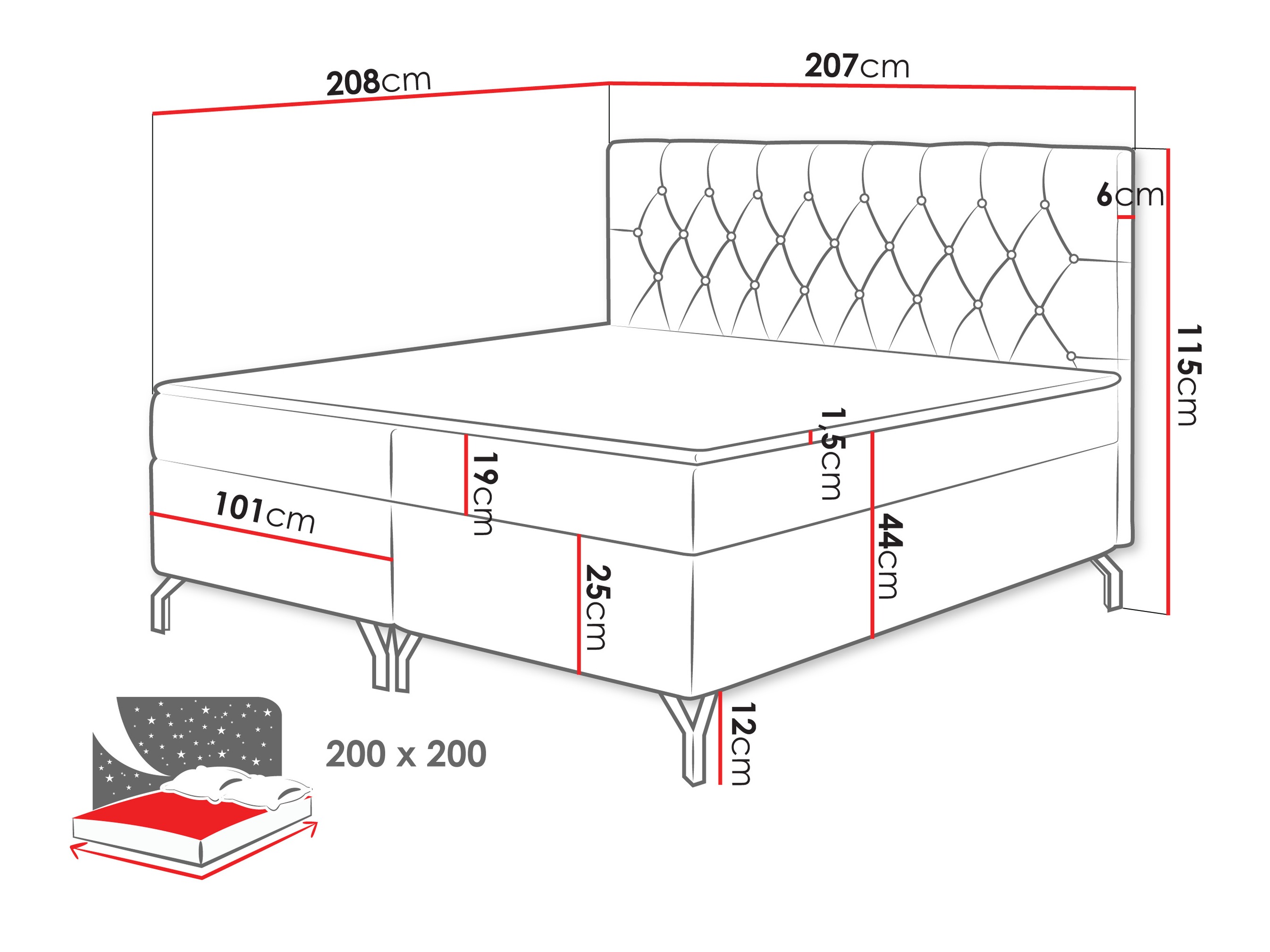 Continental bed Focus (Fresh 11)