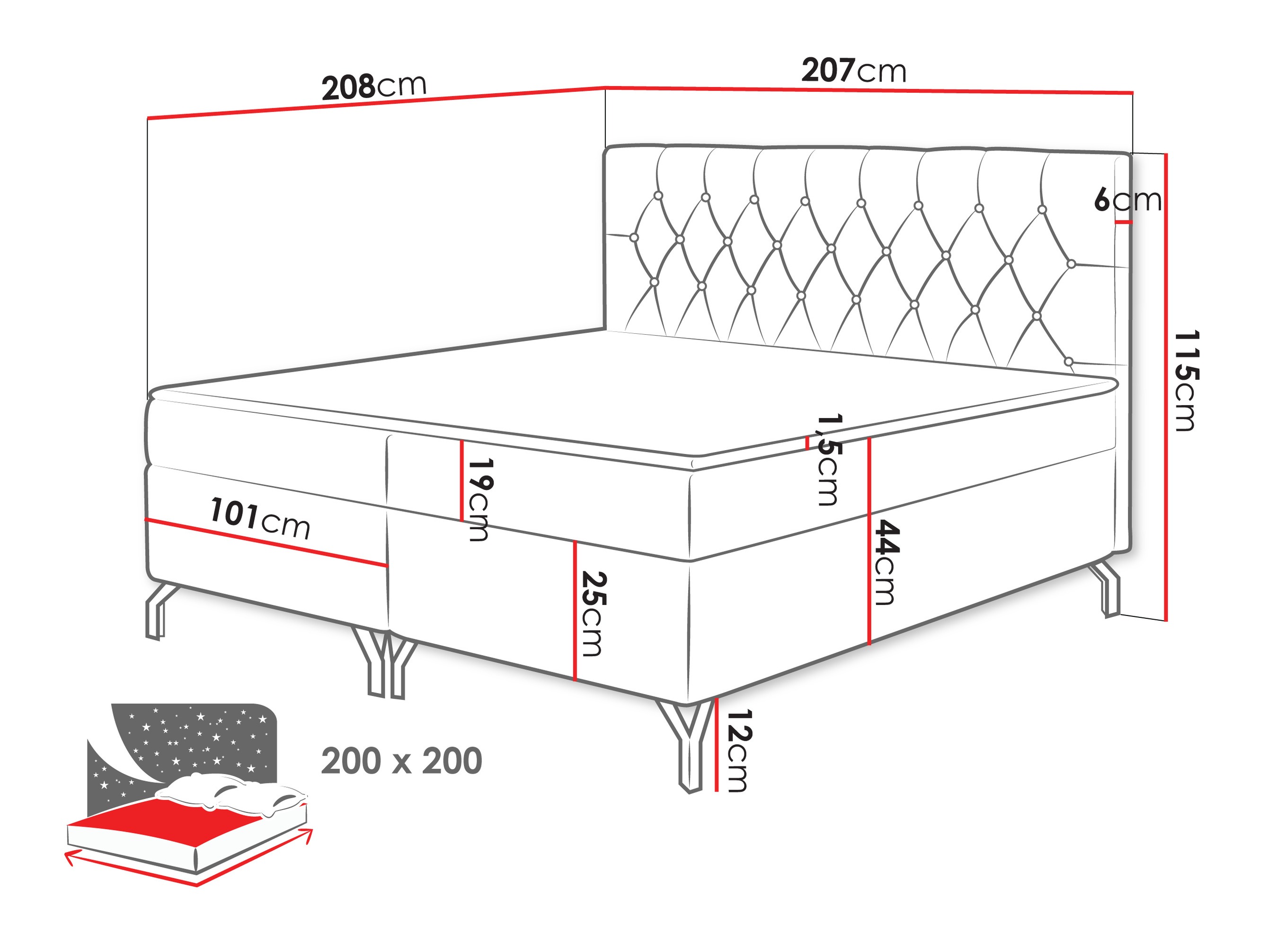 Continental bed Focus (Fresh 13)