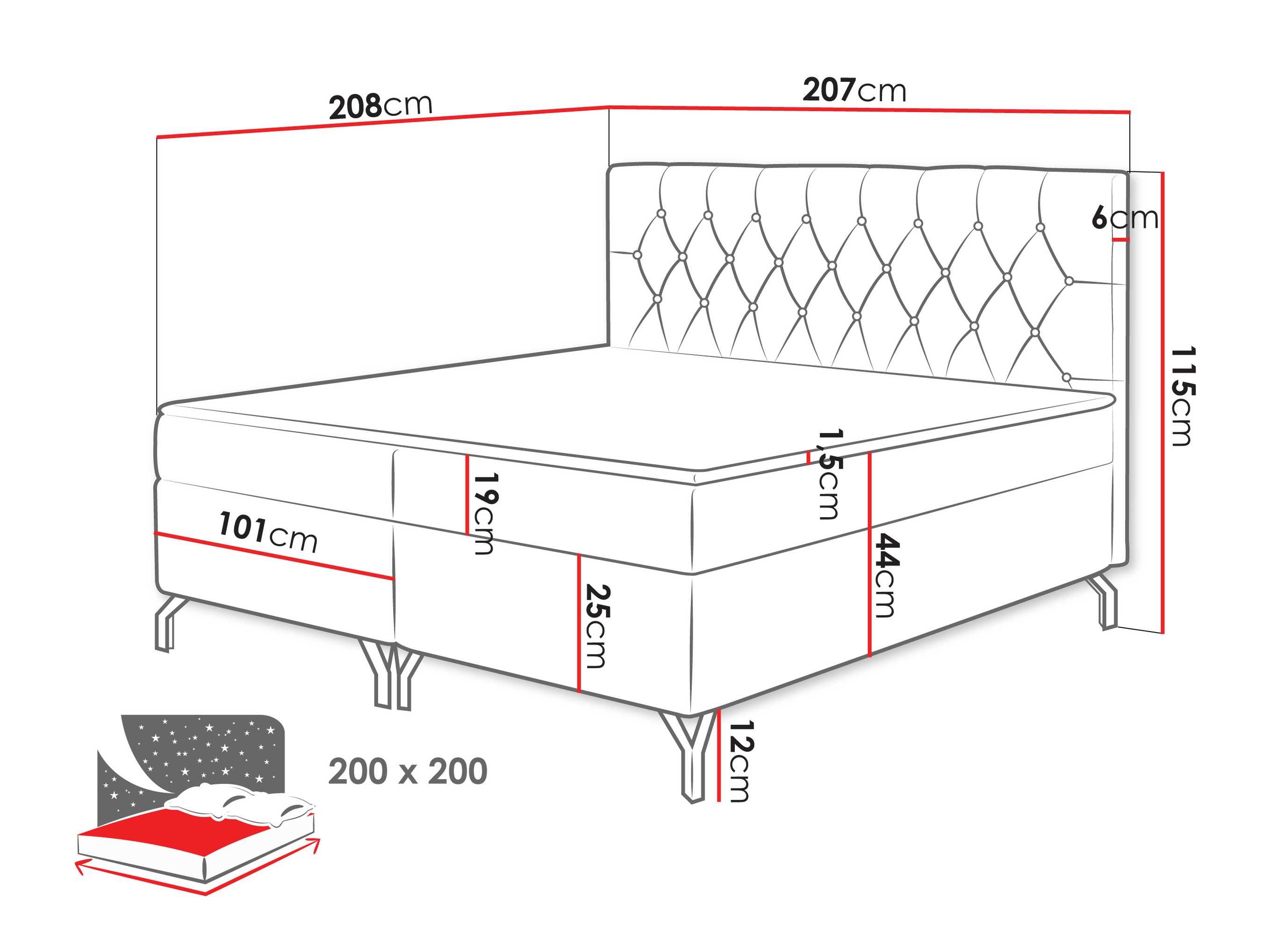 Continental bed Focus (Fresh 38)