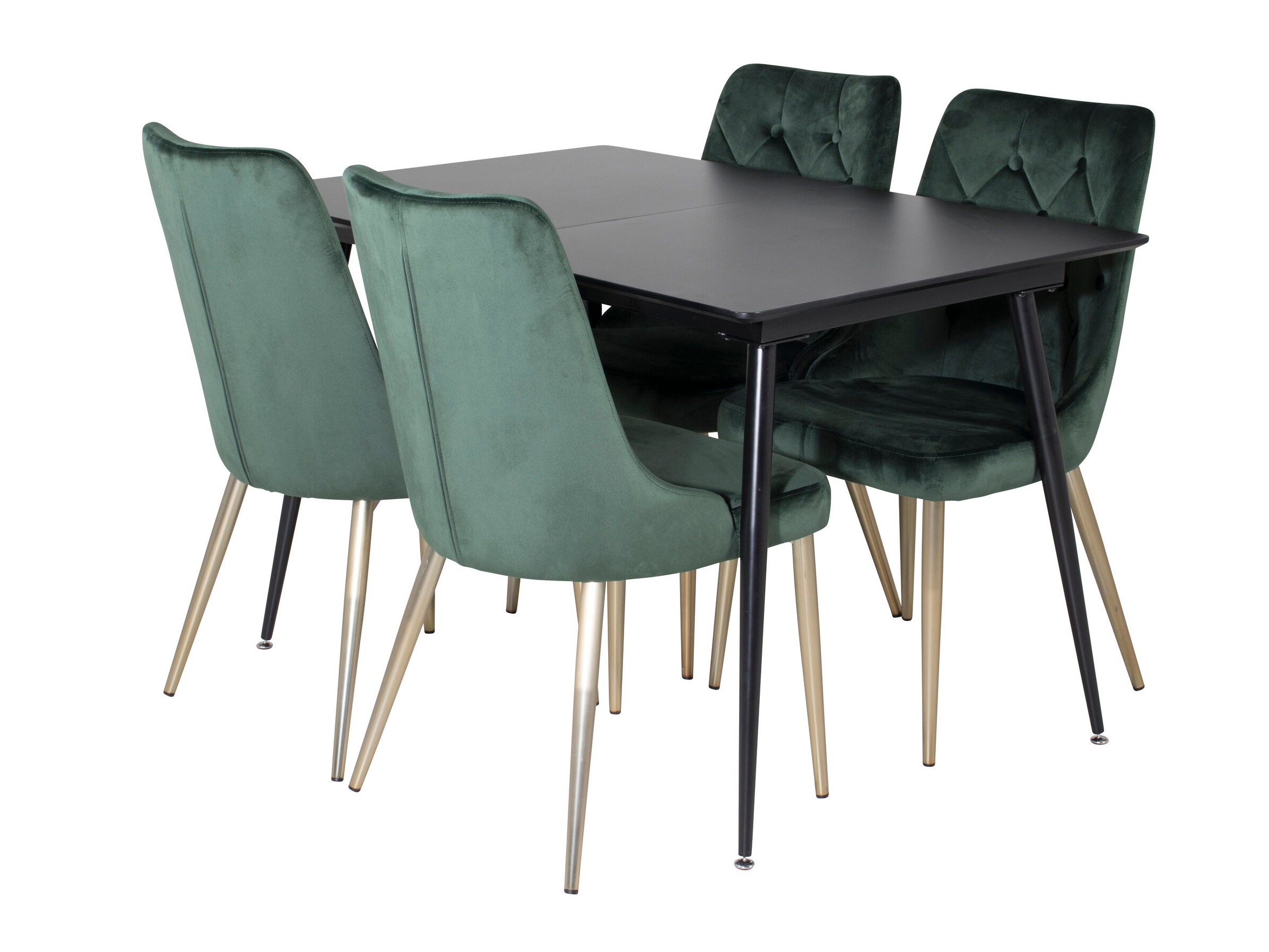 Dining set Dallas 1522 (Green + Golden)