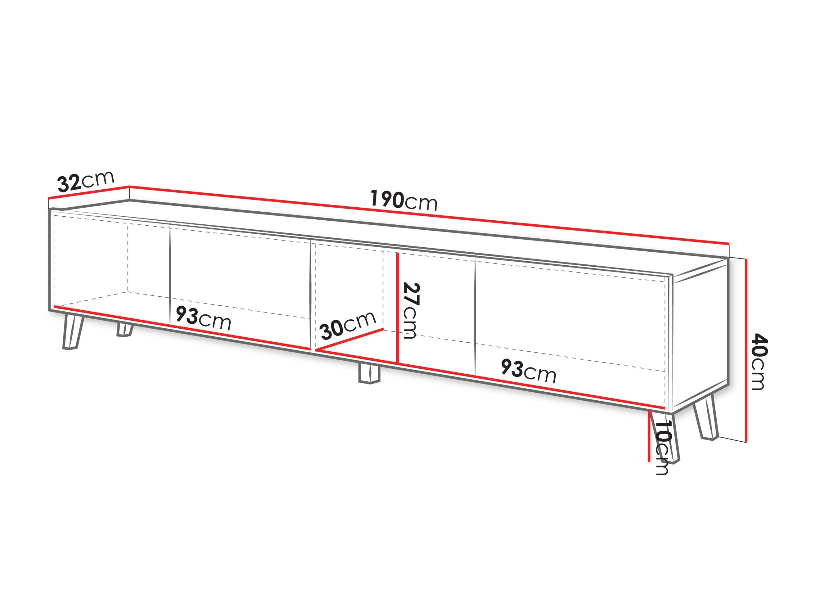 TV stand Levtive 101 (Cashmere)