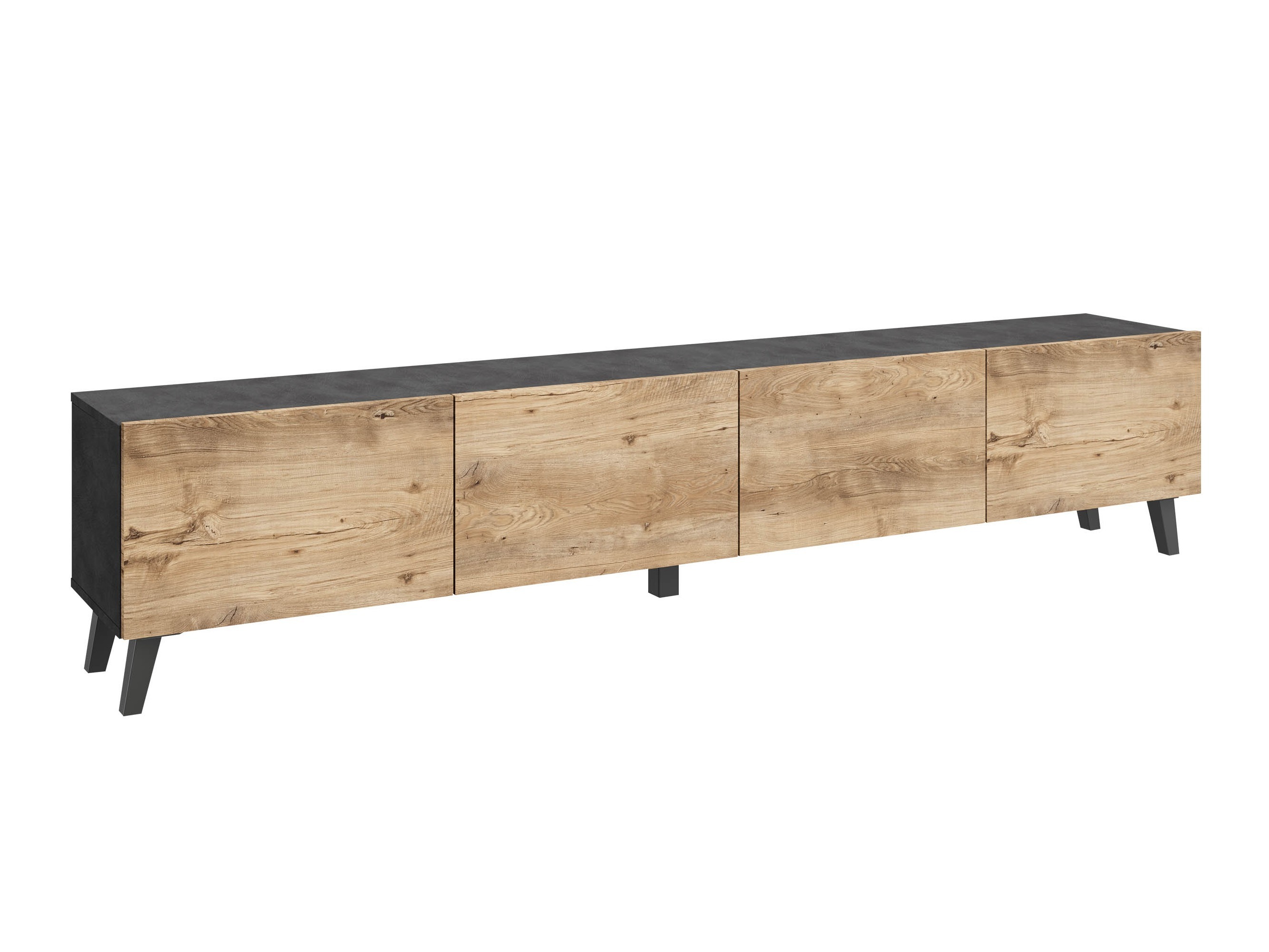 TV stand Levtive 101 (Matera grey + Chestnut)