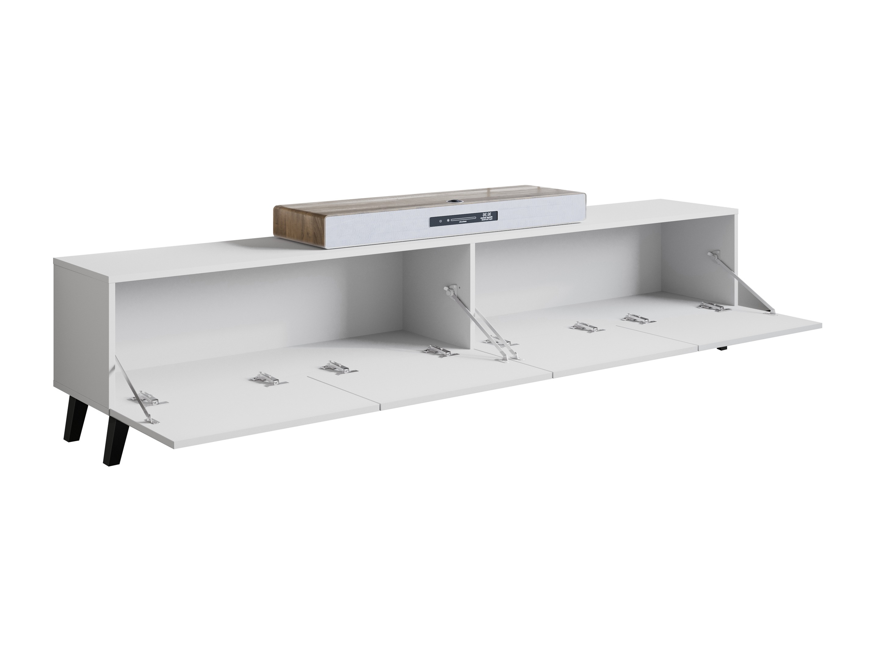 TV stand Levtive 101 (Matera grey + Chestnut)