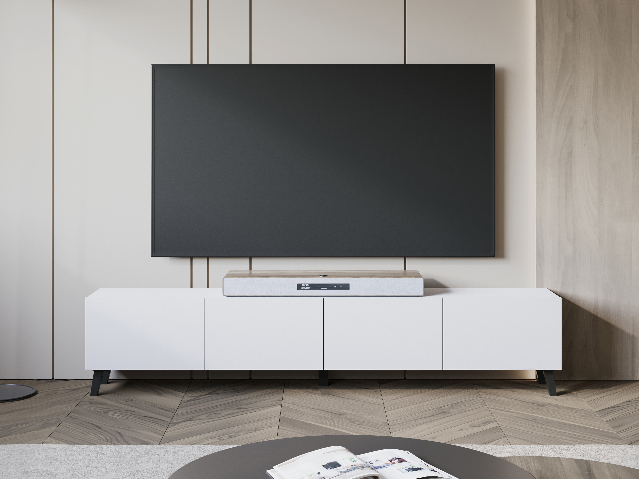 TV stand Levtive 101 (White)