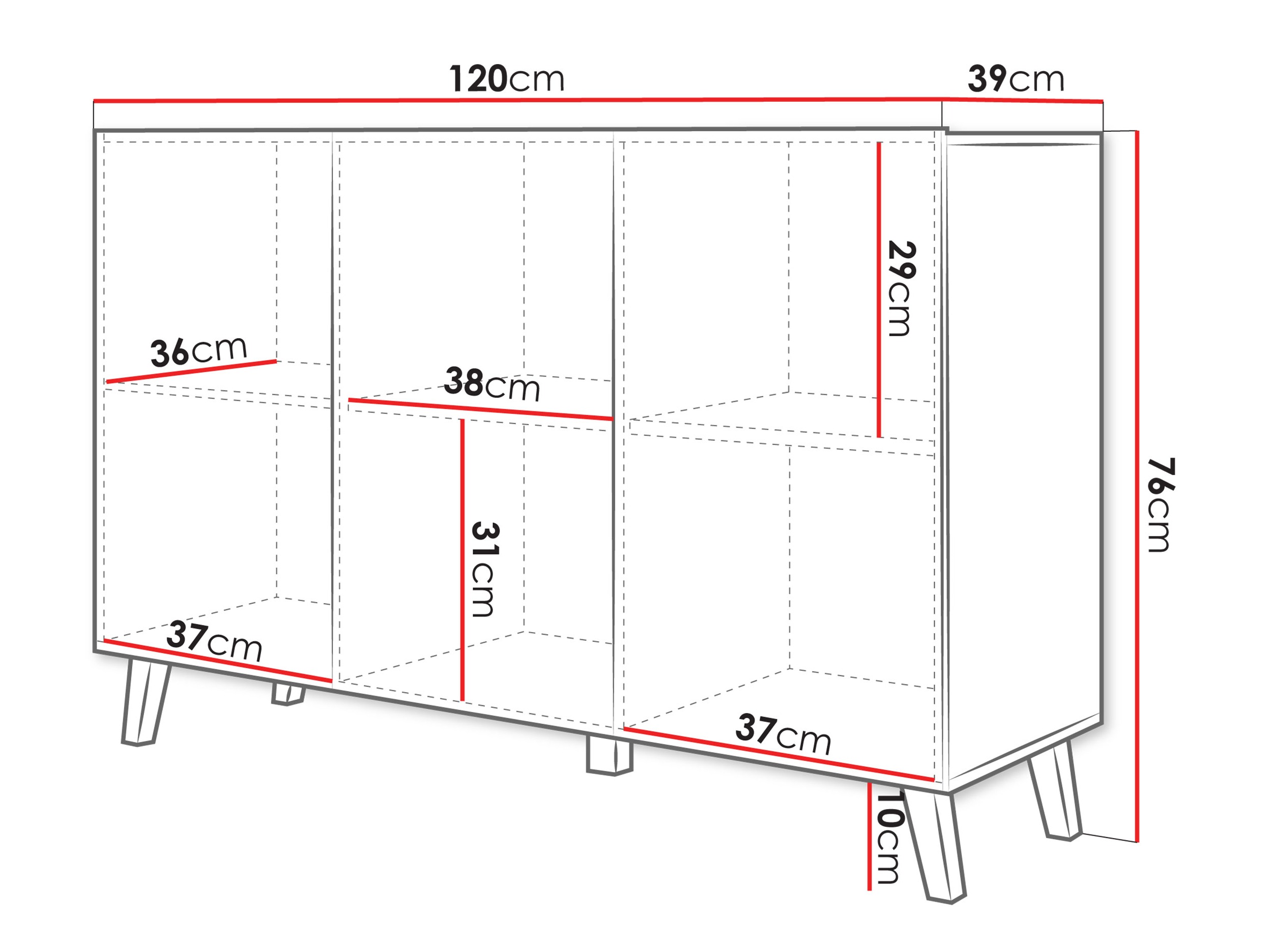 Sideboard Levtive 102 (Graphite)