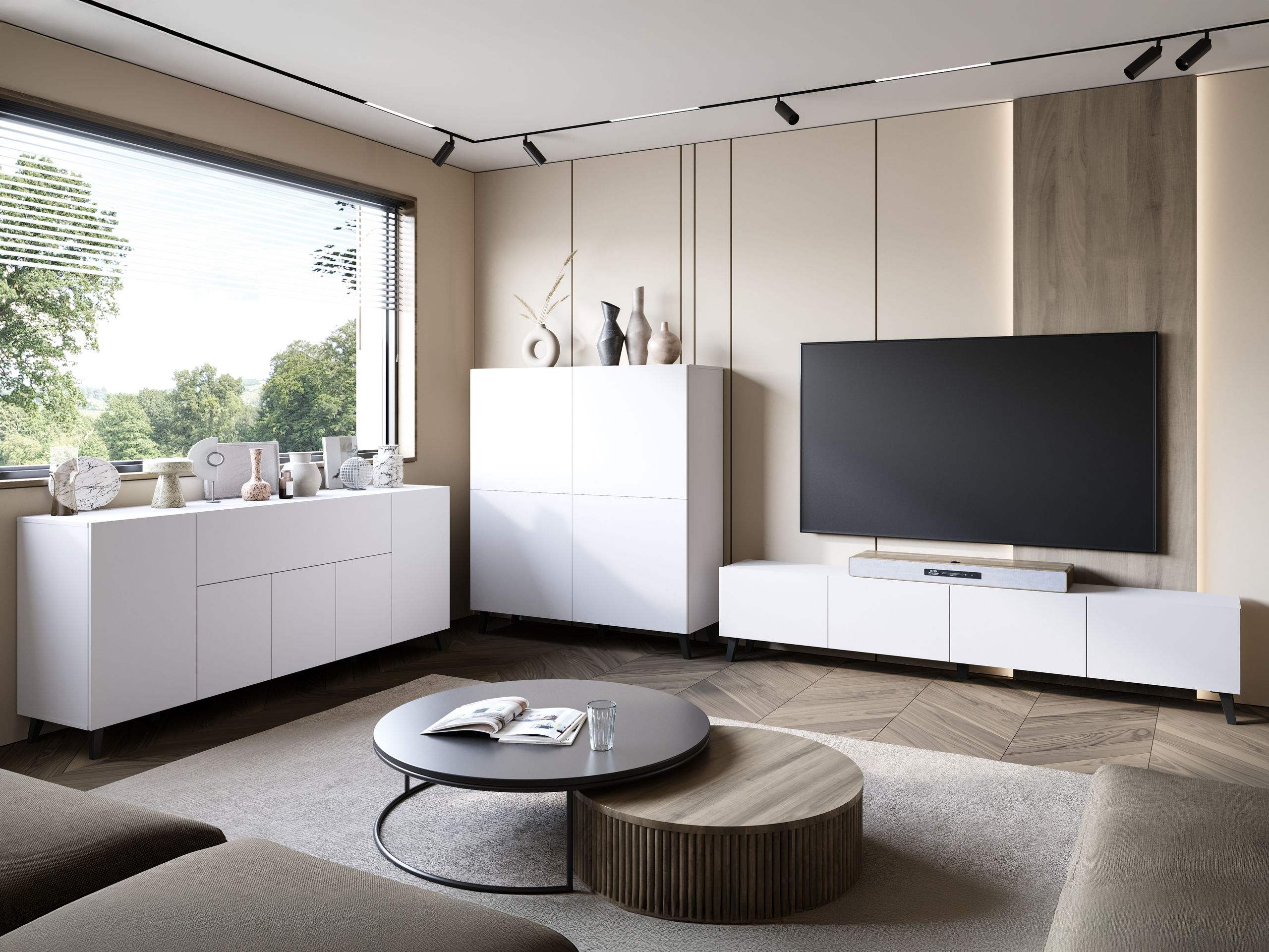 Living room set Levtive 104 (White)