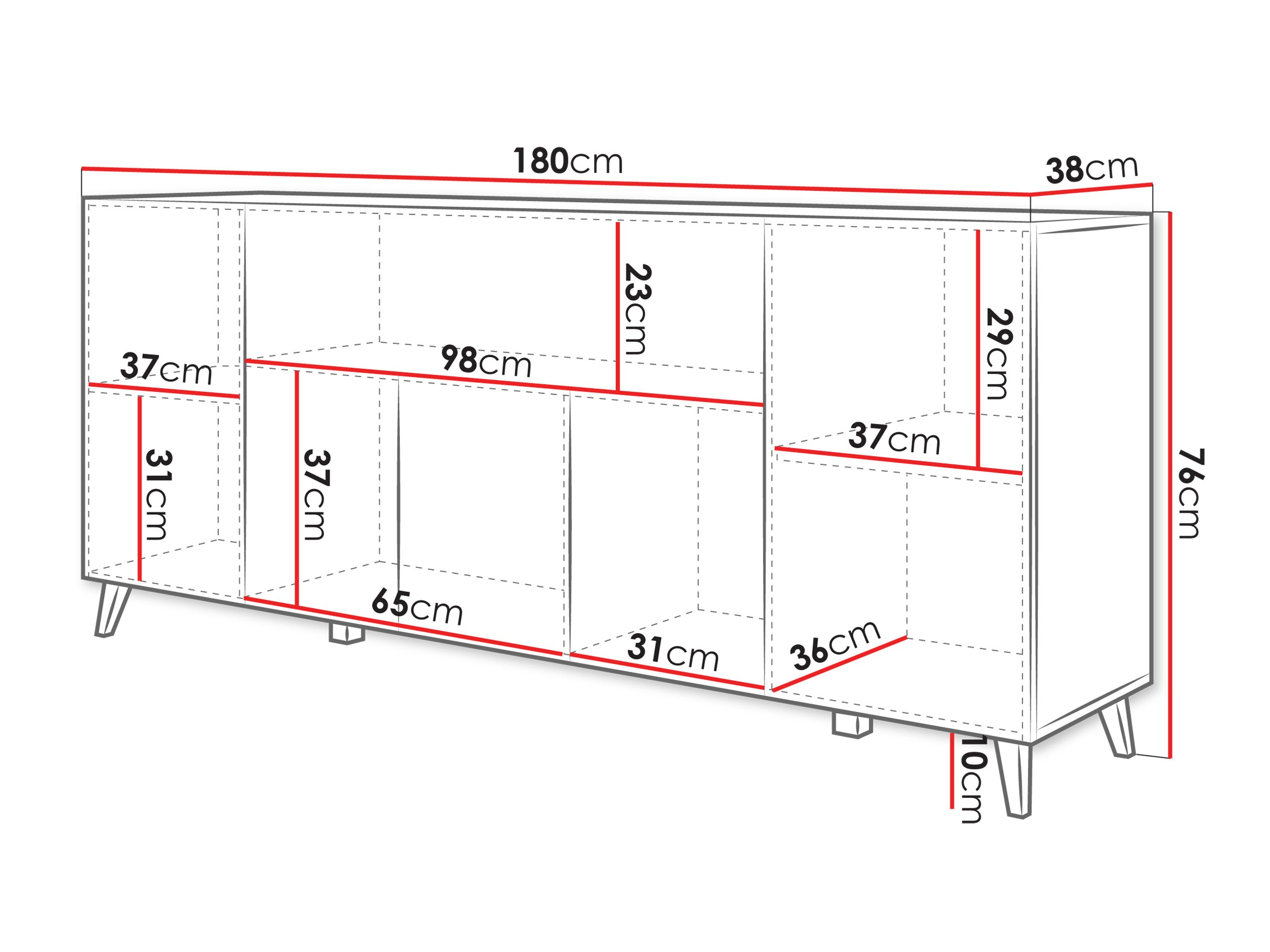 Sideboard Levtive 103 (Graphite)