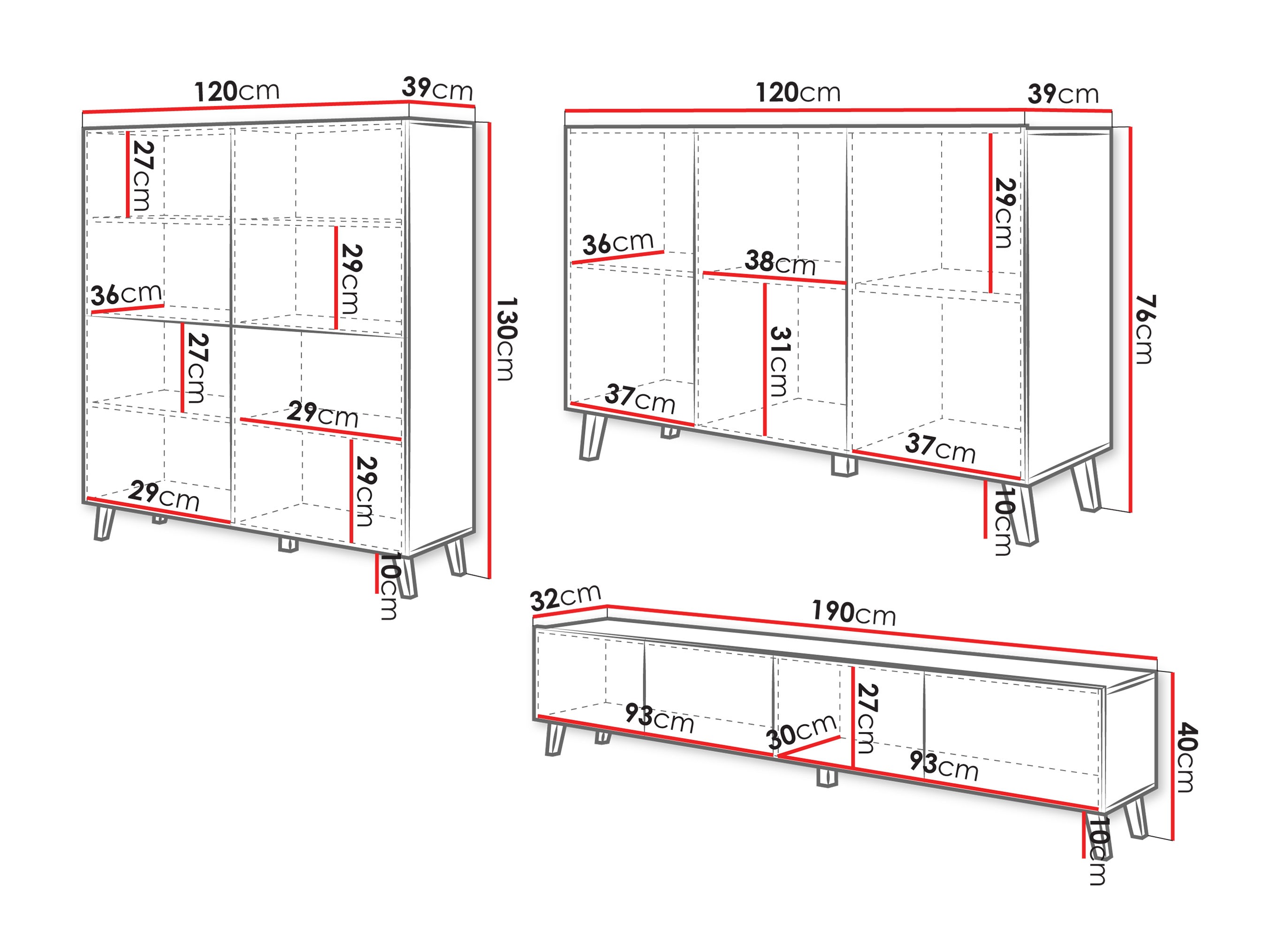 Living room set Levtive 105 (Graphite)