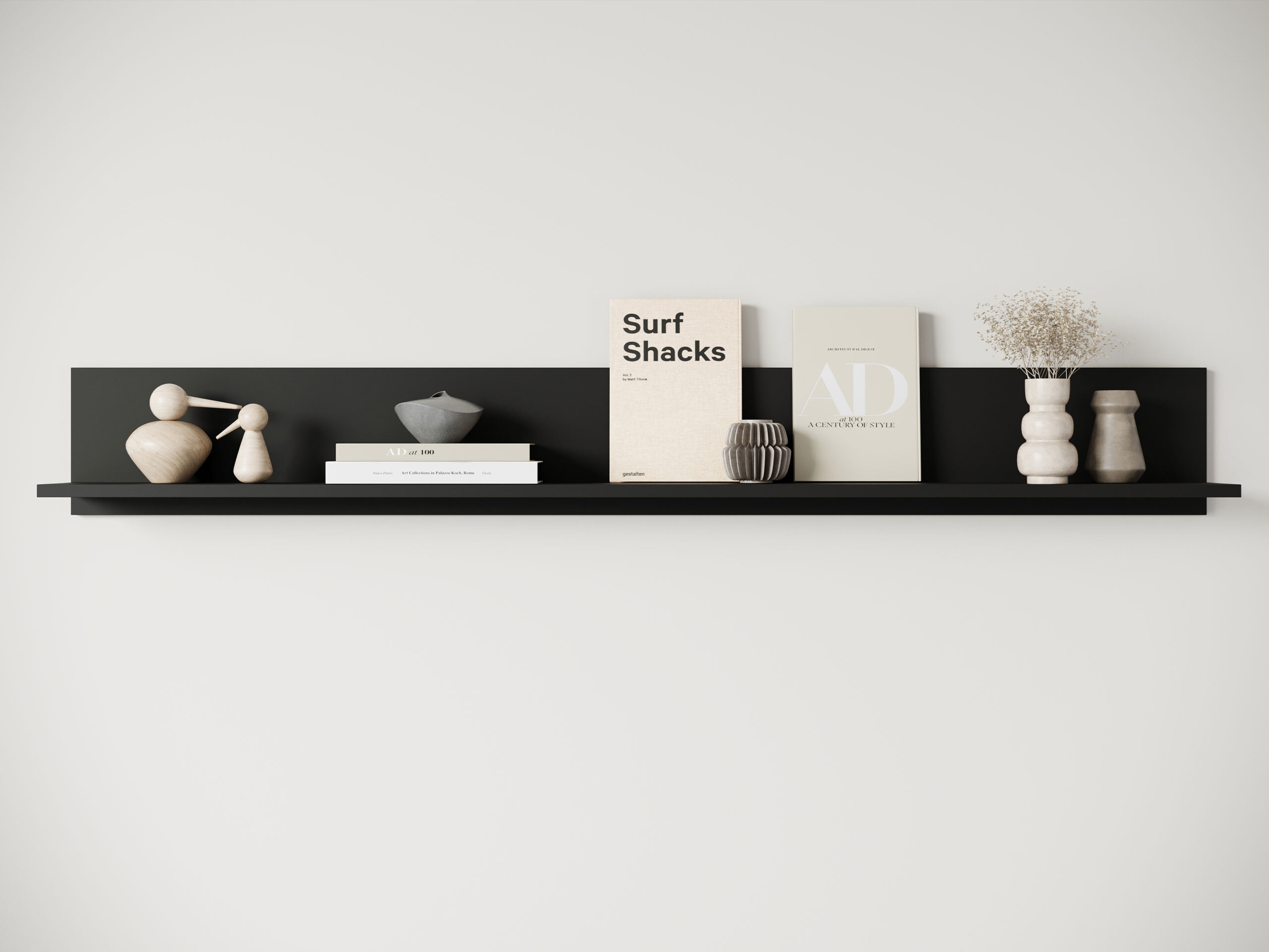 Wall shelf Mirfivo 105 (Graphite)
