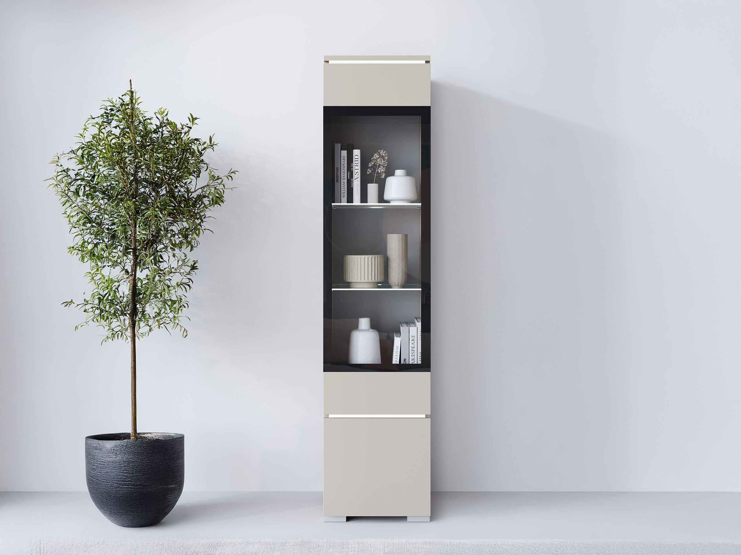 Bookcase Mirfivo 109 (Cashmere)